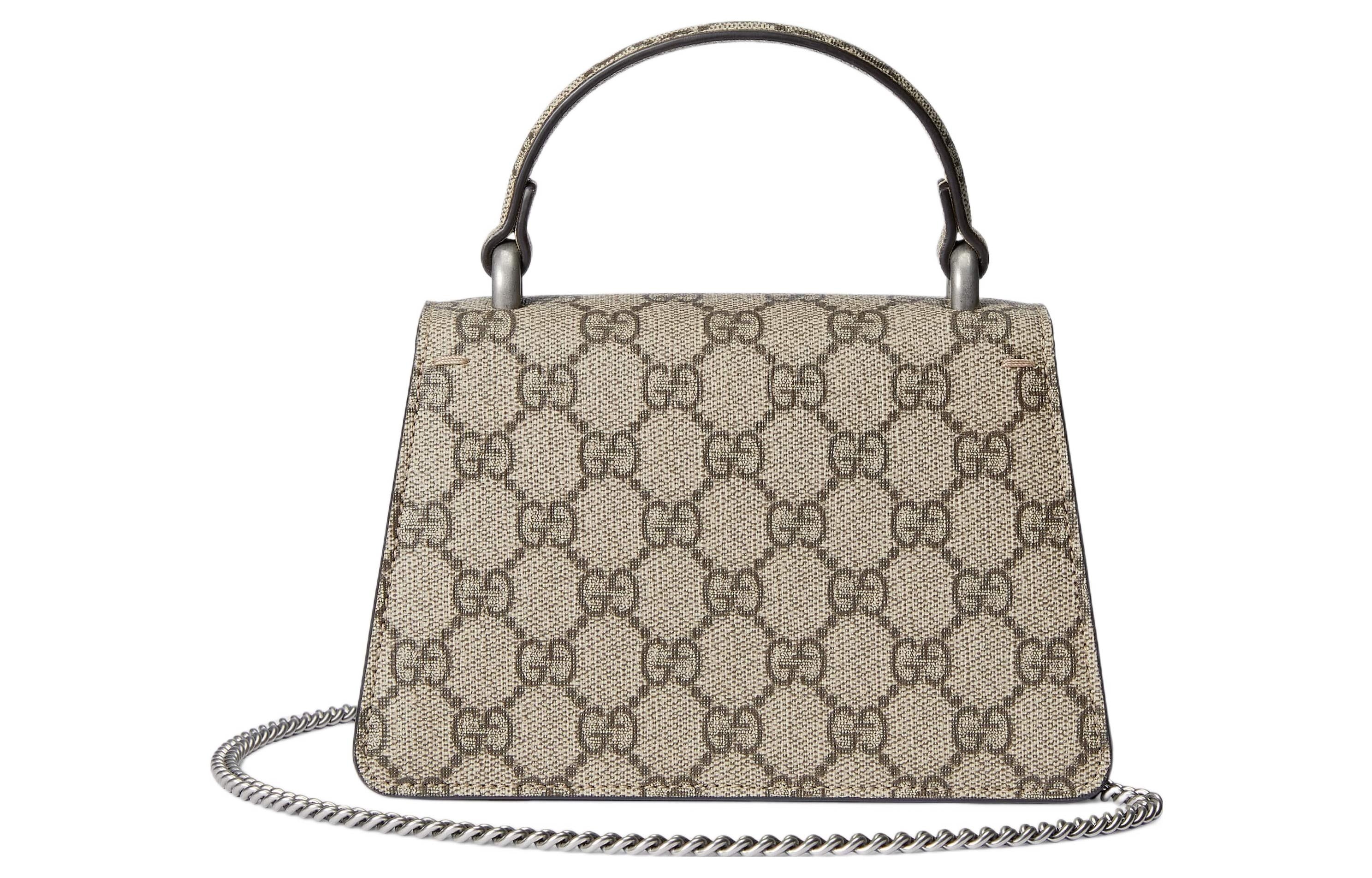 (WMNS) Gucci Dionysus Mini Top Handle Bag 'Beige Ebony' 752029-KHNRN-8642 - 5