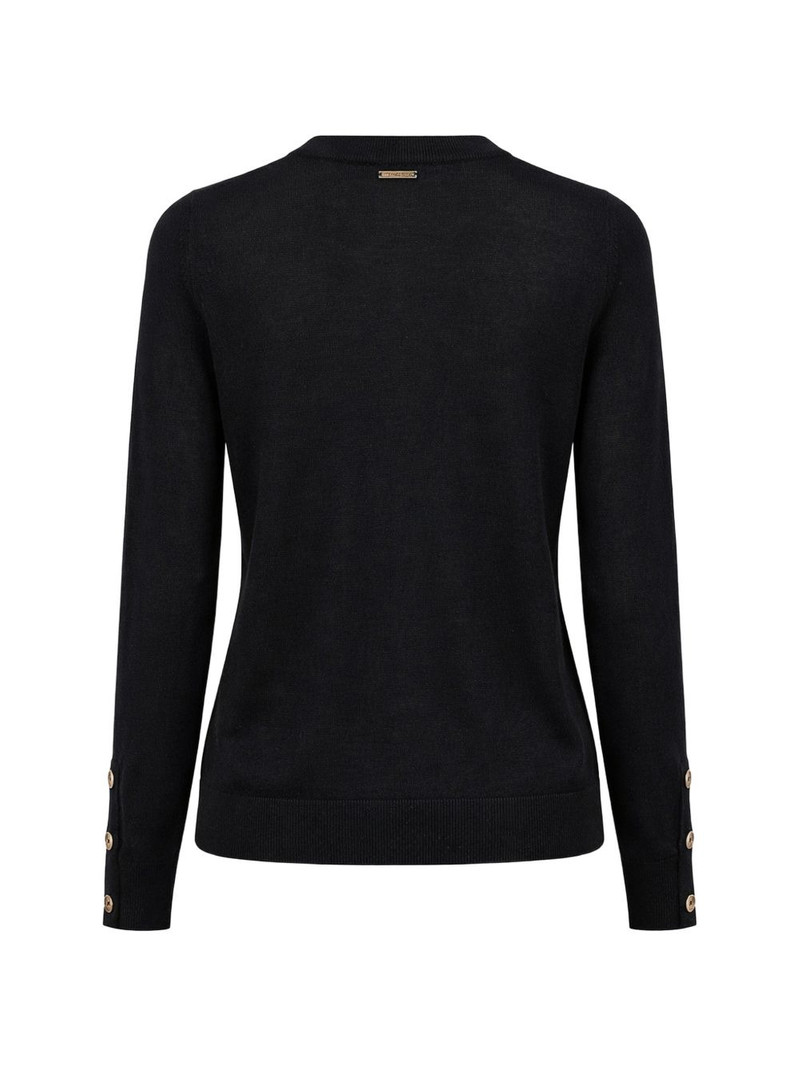 MICHAEL KORS button-embellished round neck sweater outlook