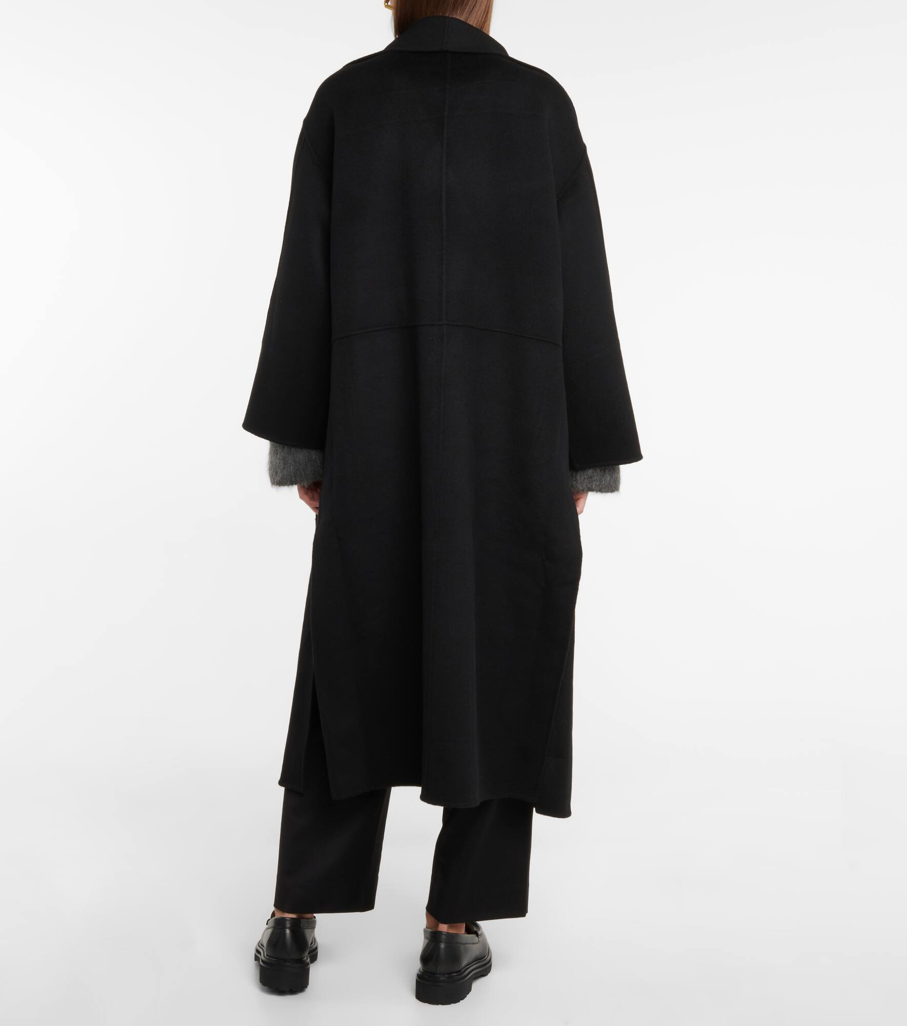 Signature wool and cashmere coat - 3