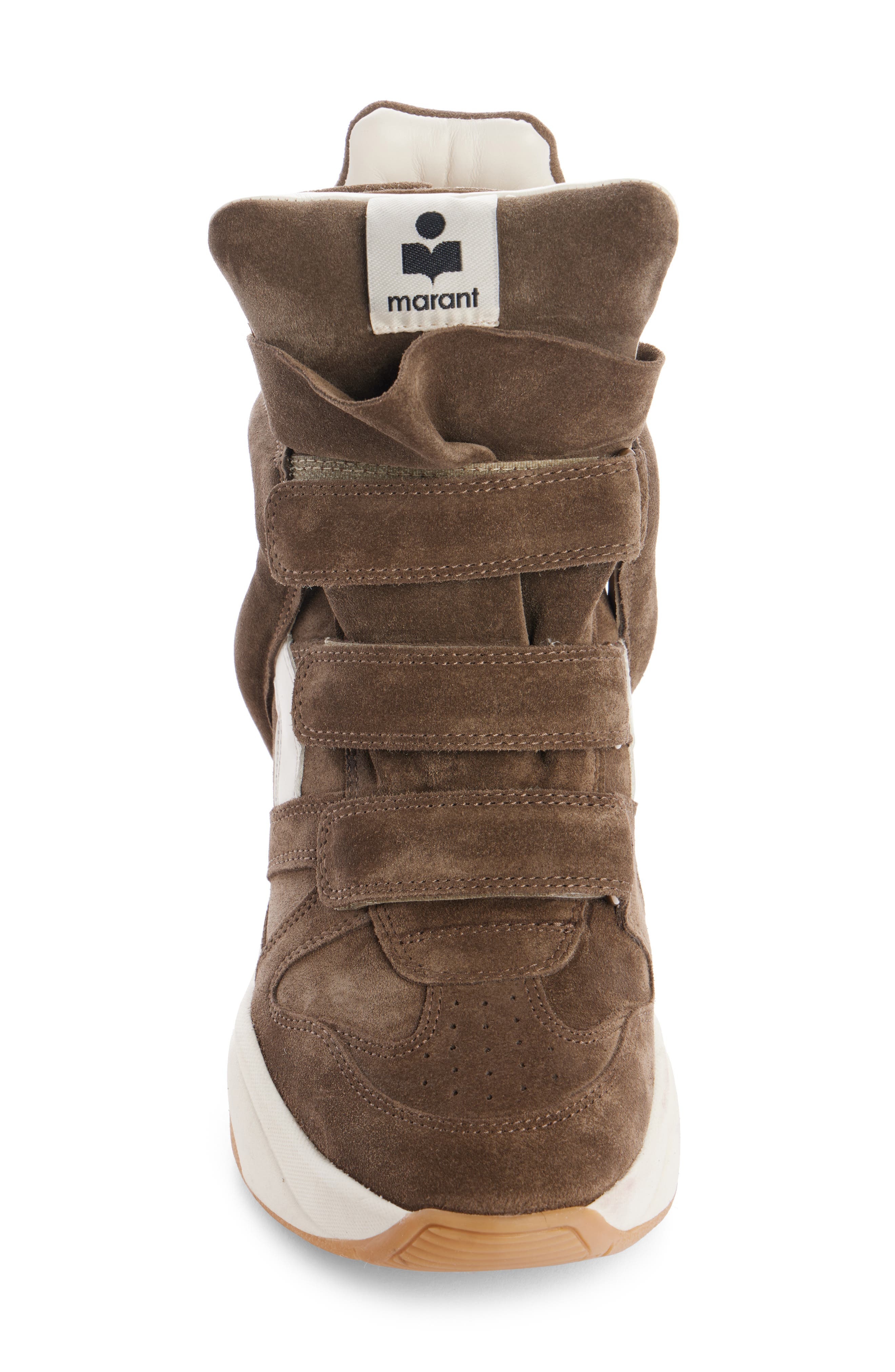 Isabel Marant Balskee Wedge Sneaker in Khaki/Ecru at Nordstrom - 4