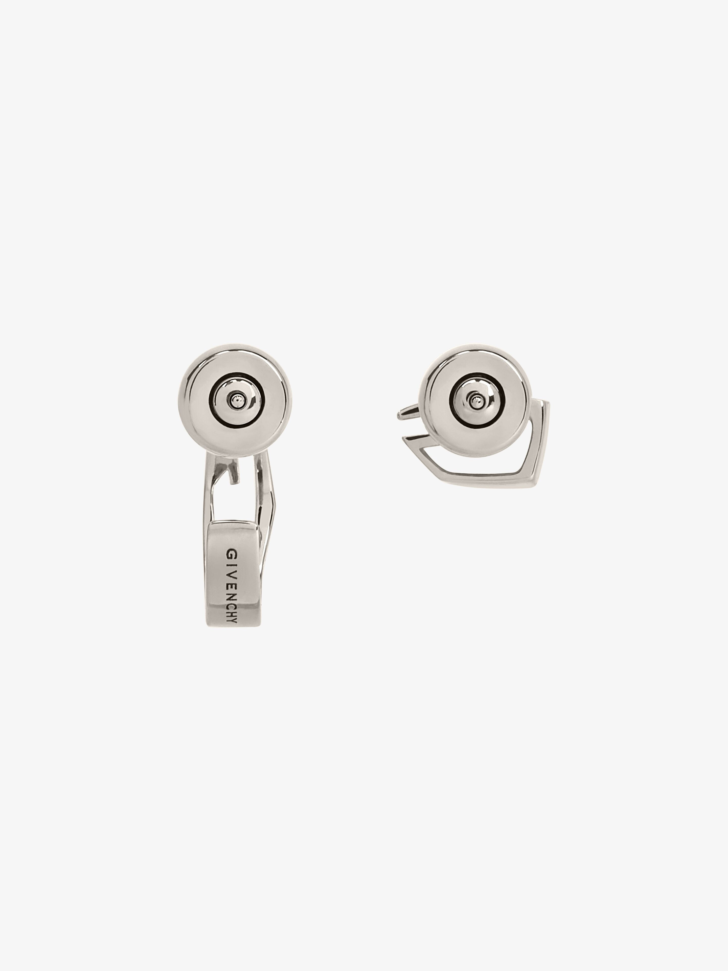 GIV CUT ASYMMETRICAL EARRINGS IN METAL - 4