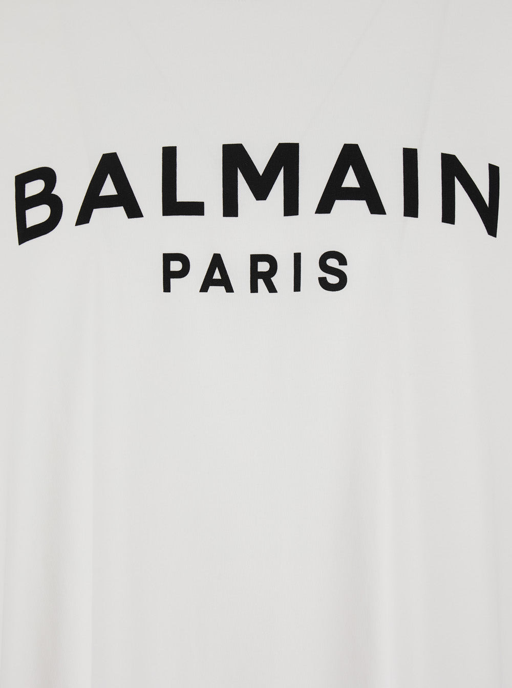 Balmain Men White Crewneck T-Shirt With Logo Lettering On The Front In Cotton Man - 3