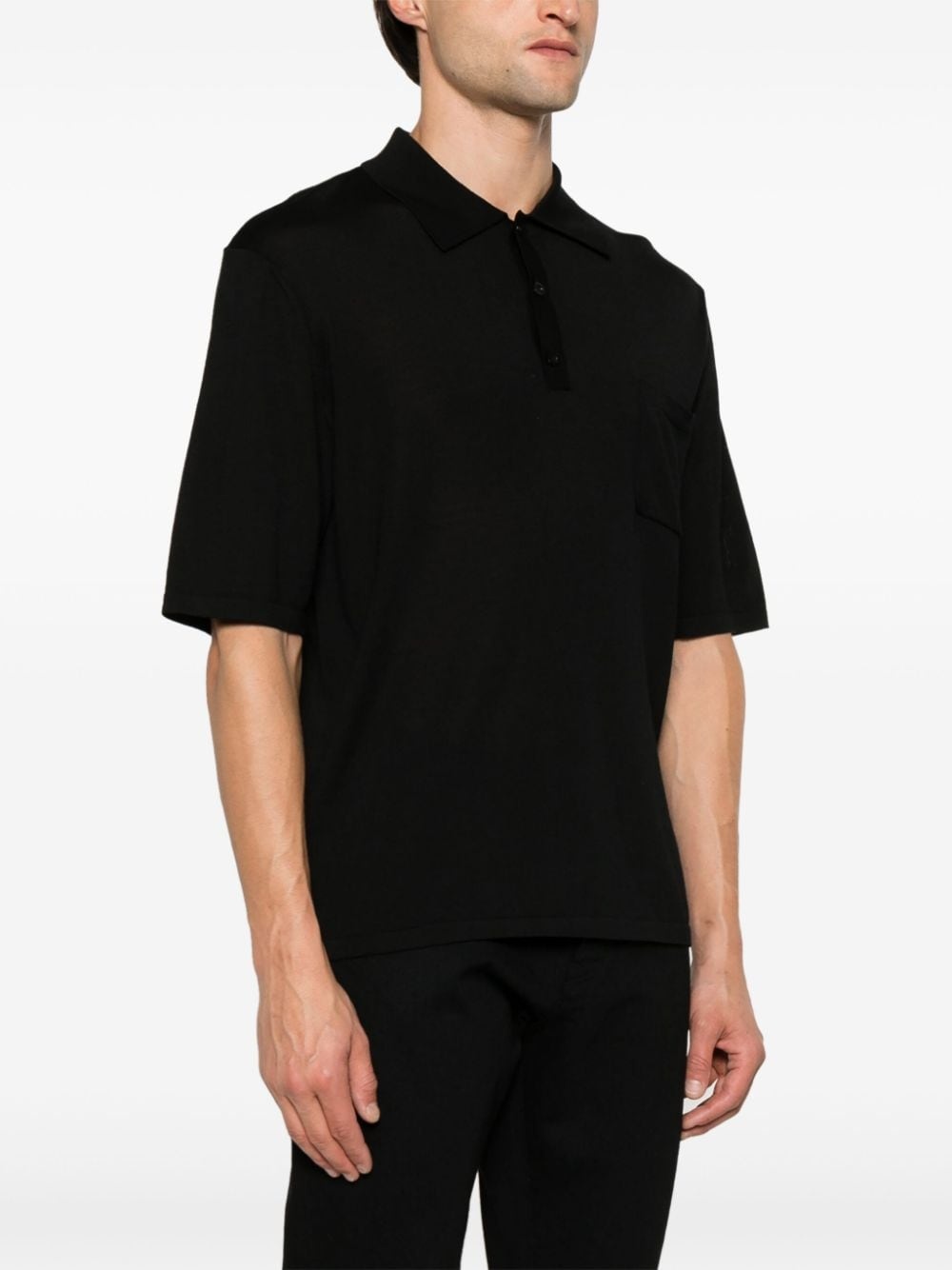 logo-embroidered polo shirt - 3