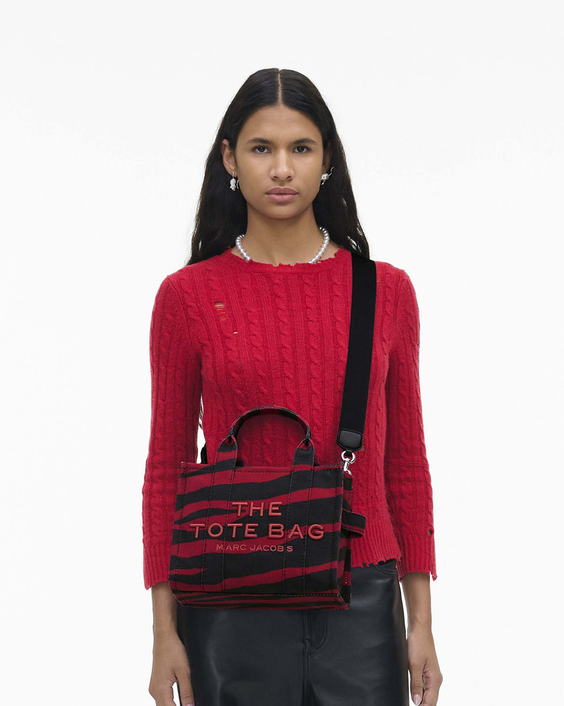 Marc Jacobs THE ZEBRA CANVAS SMALL TOTE BAG outlook