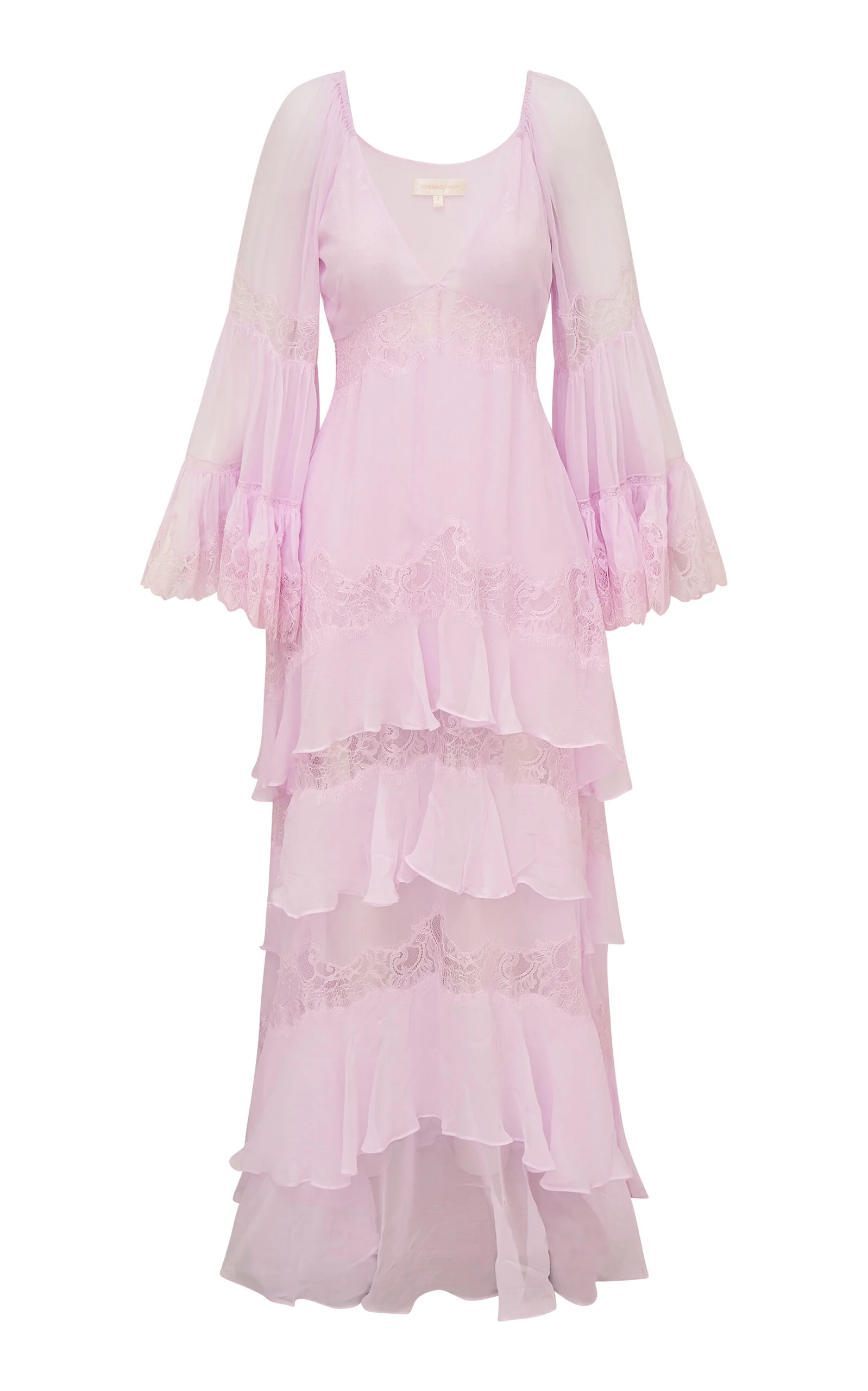 Devina Layered Chiffon Dress purple - 1