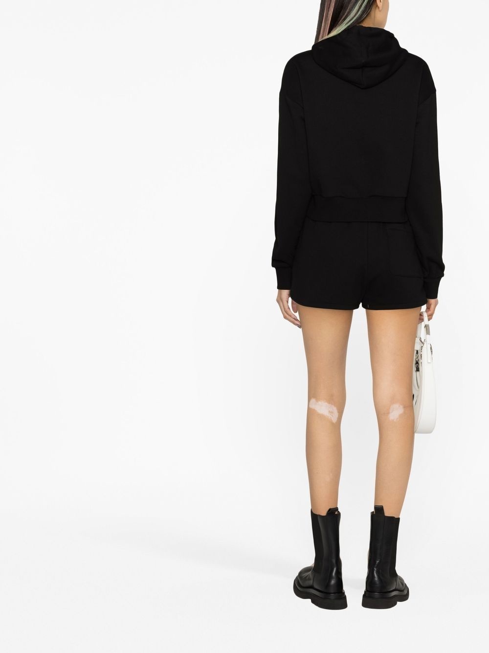 logo-embroidered track shorts - 6