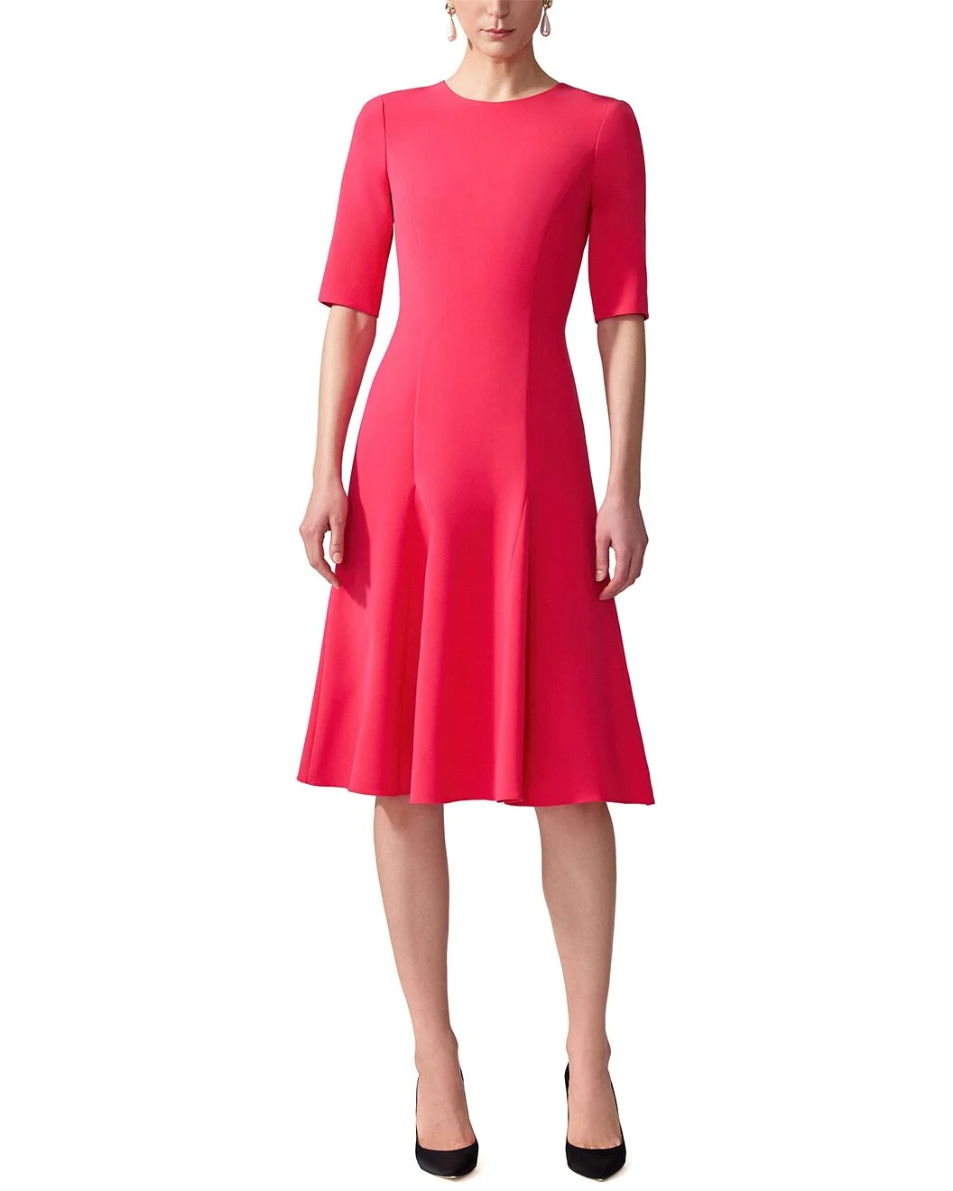 Carolina Herrera Midi Godet Dress - 1