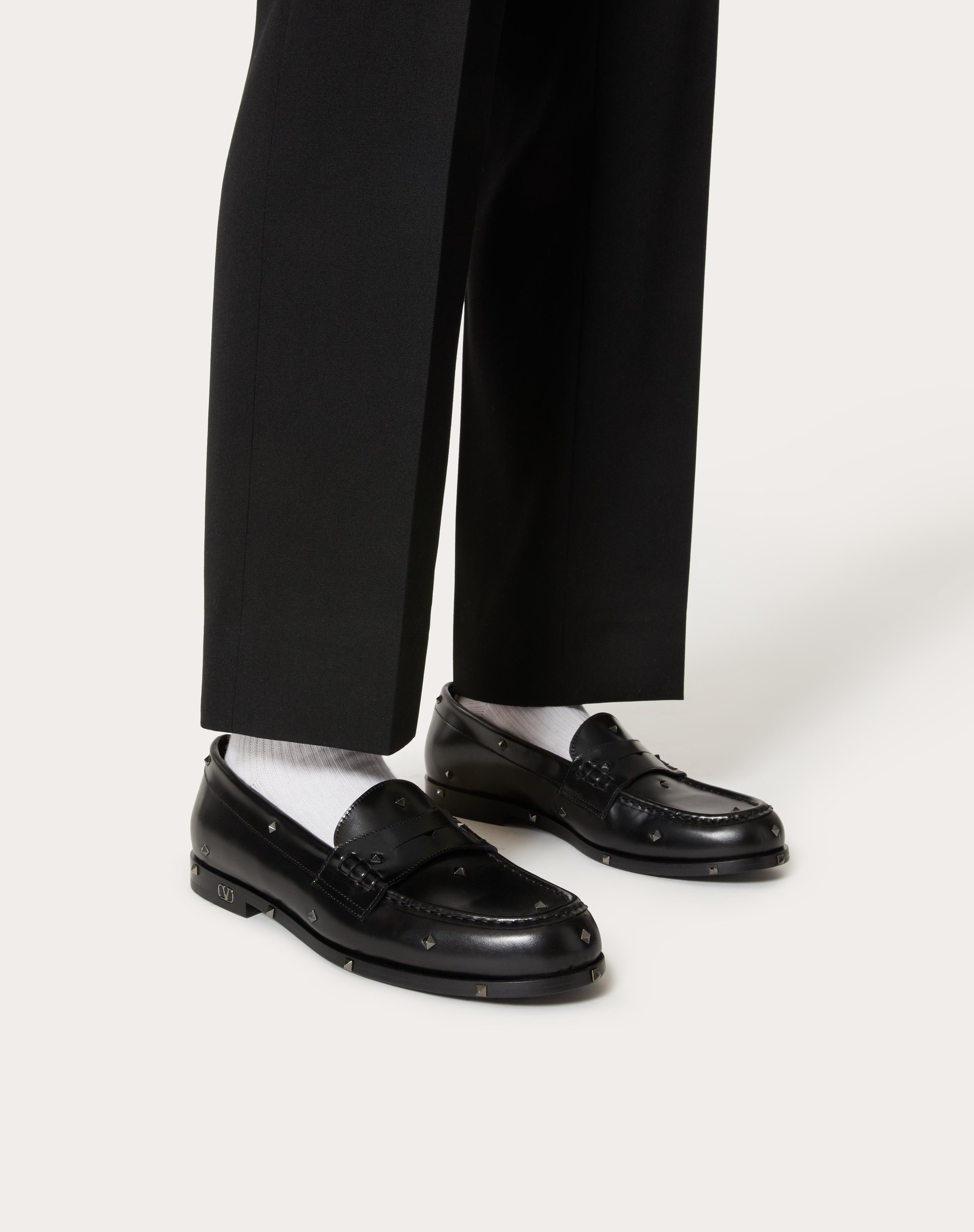 ARISTOPUNK STUD CALFSKIN LOAFER - 6