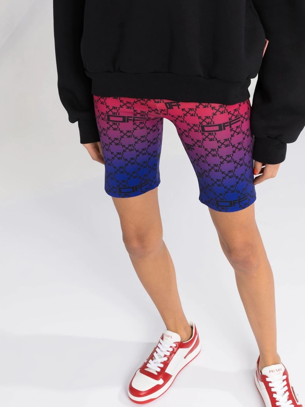 monogram-print cycling shorts - 5