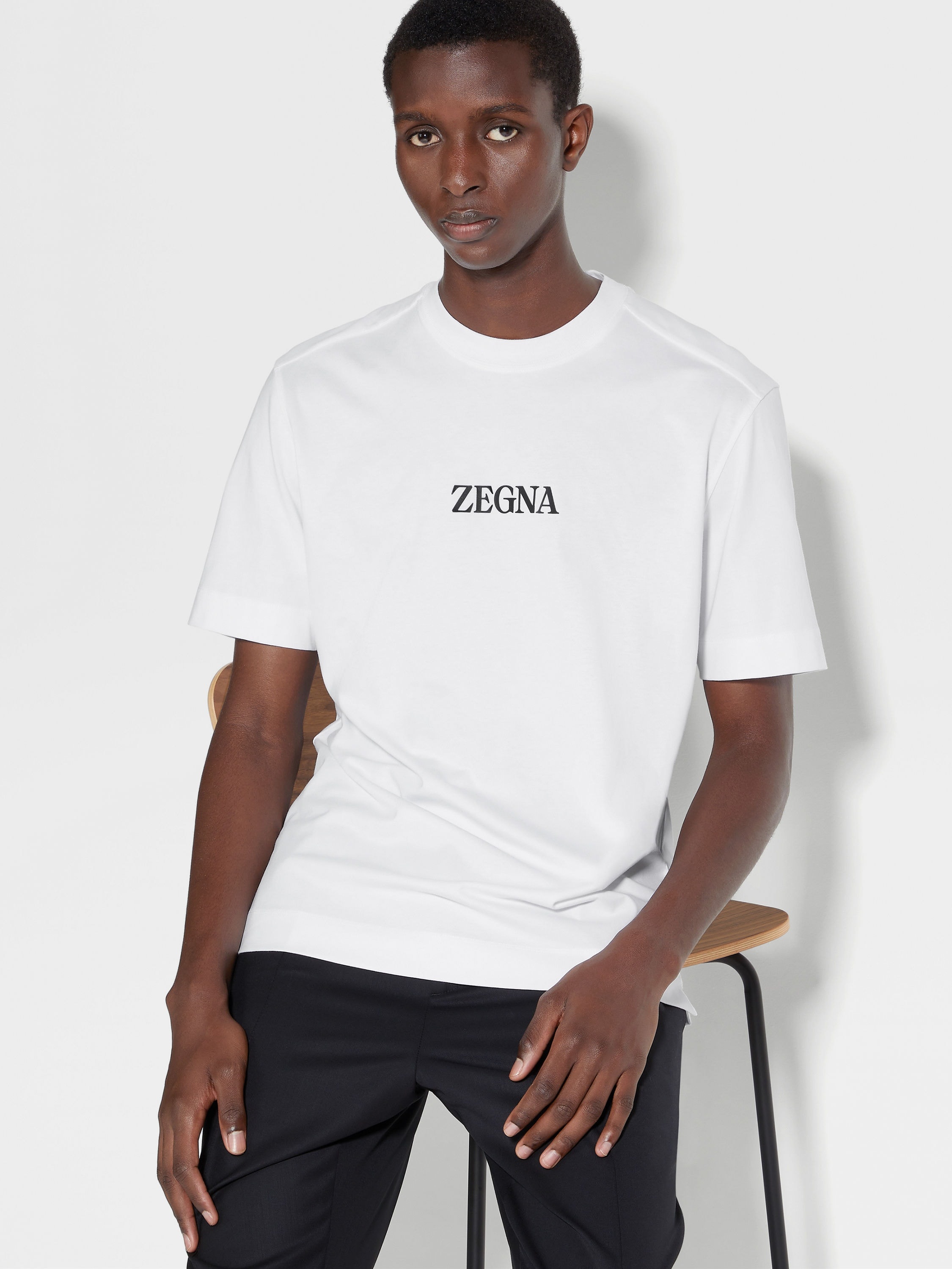 ZEGNA WHITE #USETHEEXISTING™ COTTON T-SHIRT | REVERSIBLE