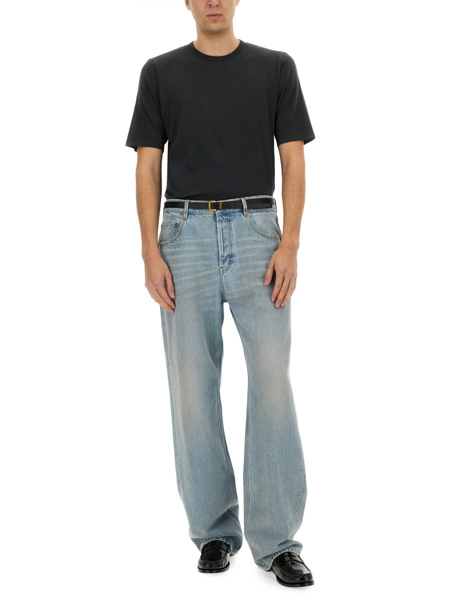 Saint Laurent Men Baggy Denim Jeans - 2