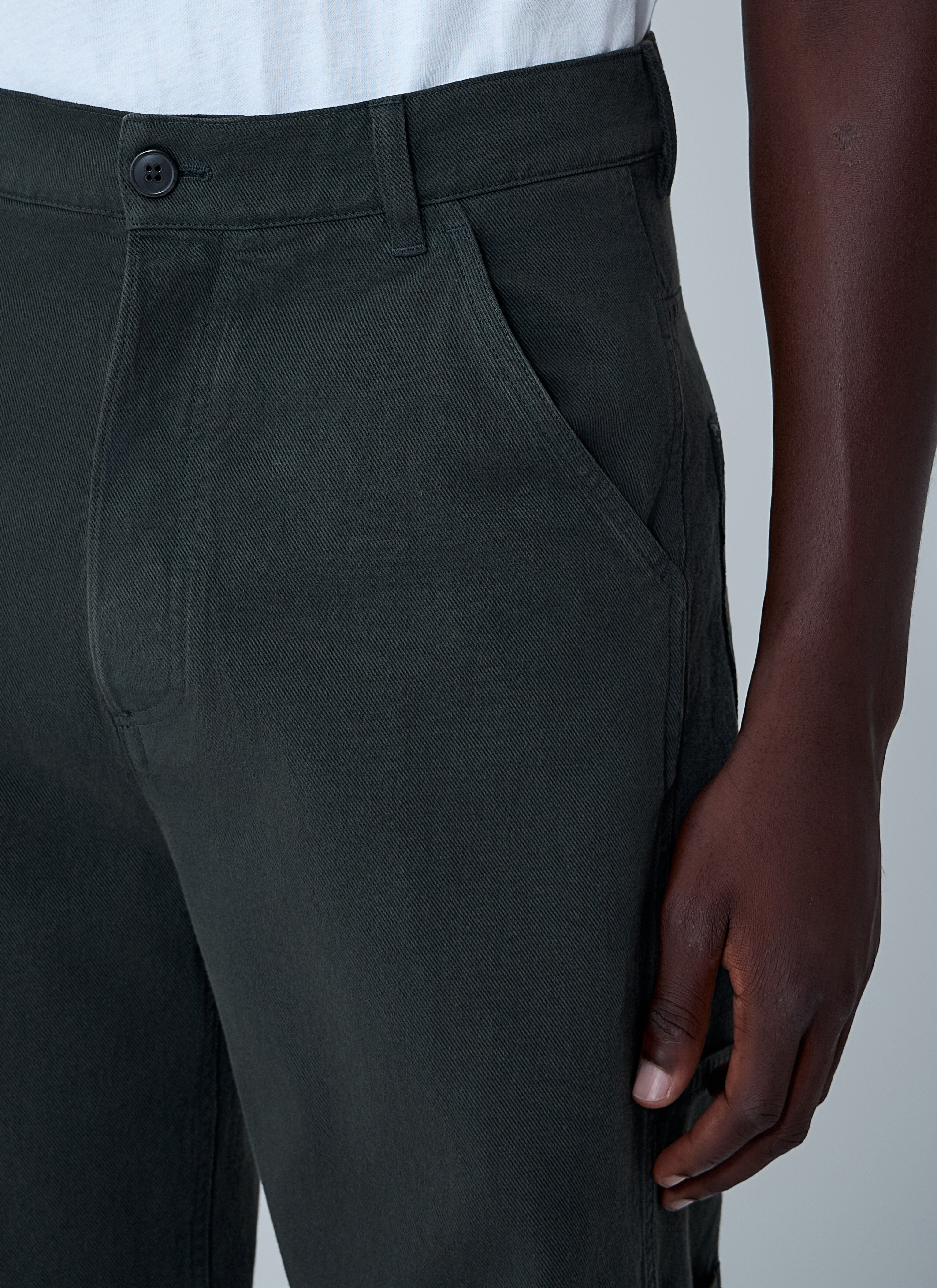 Drawstring Cotton Pants - 5