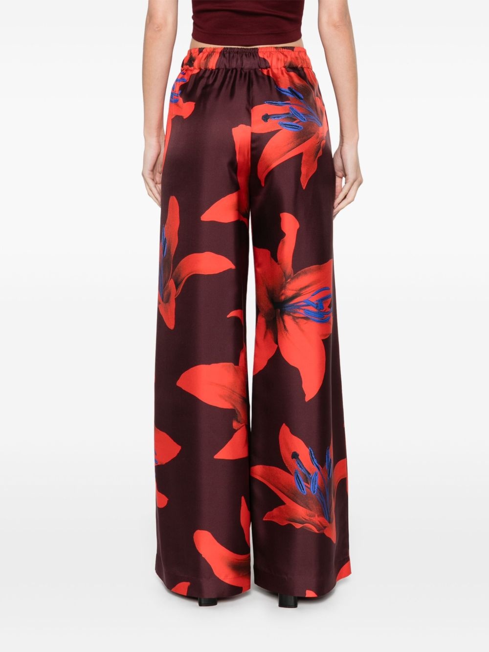 floral-print trousers - 4