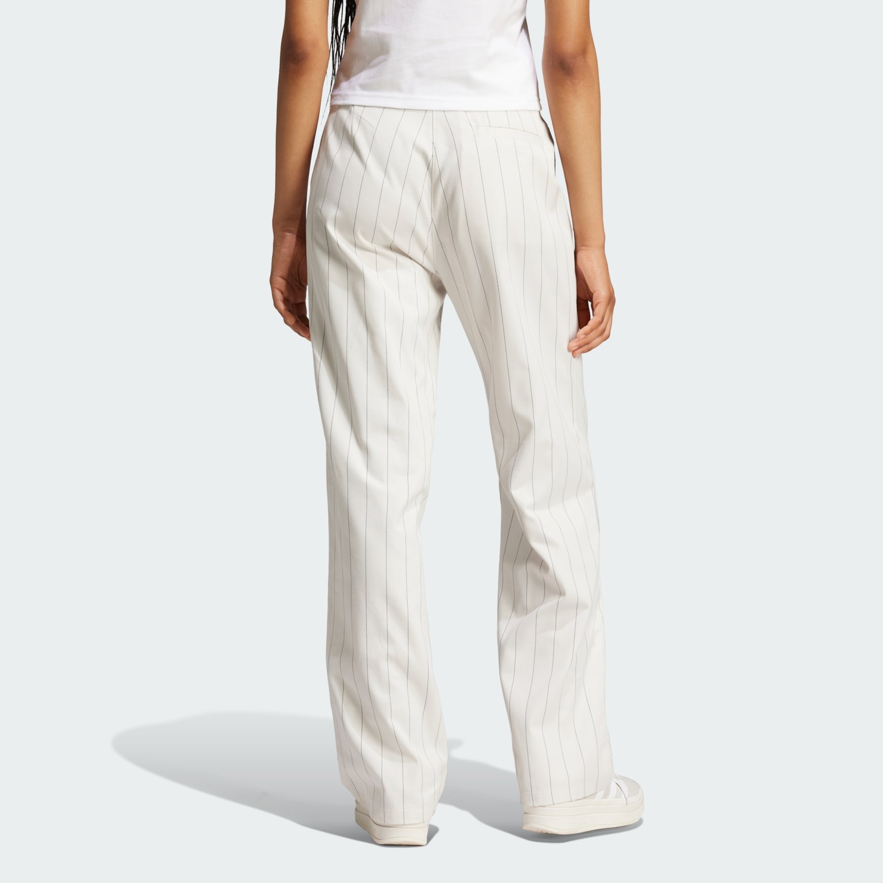 adidas Pinstripe Twill Loose Pants | REVERSIBLE
