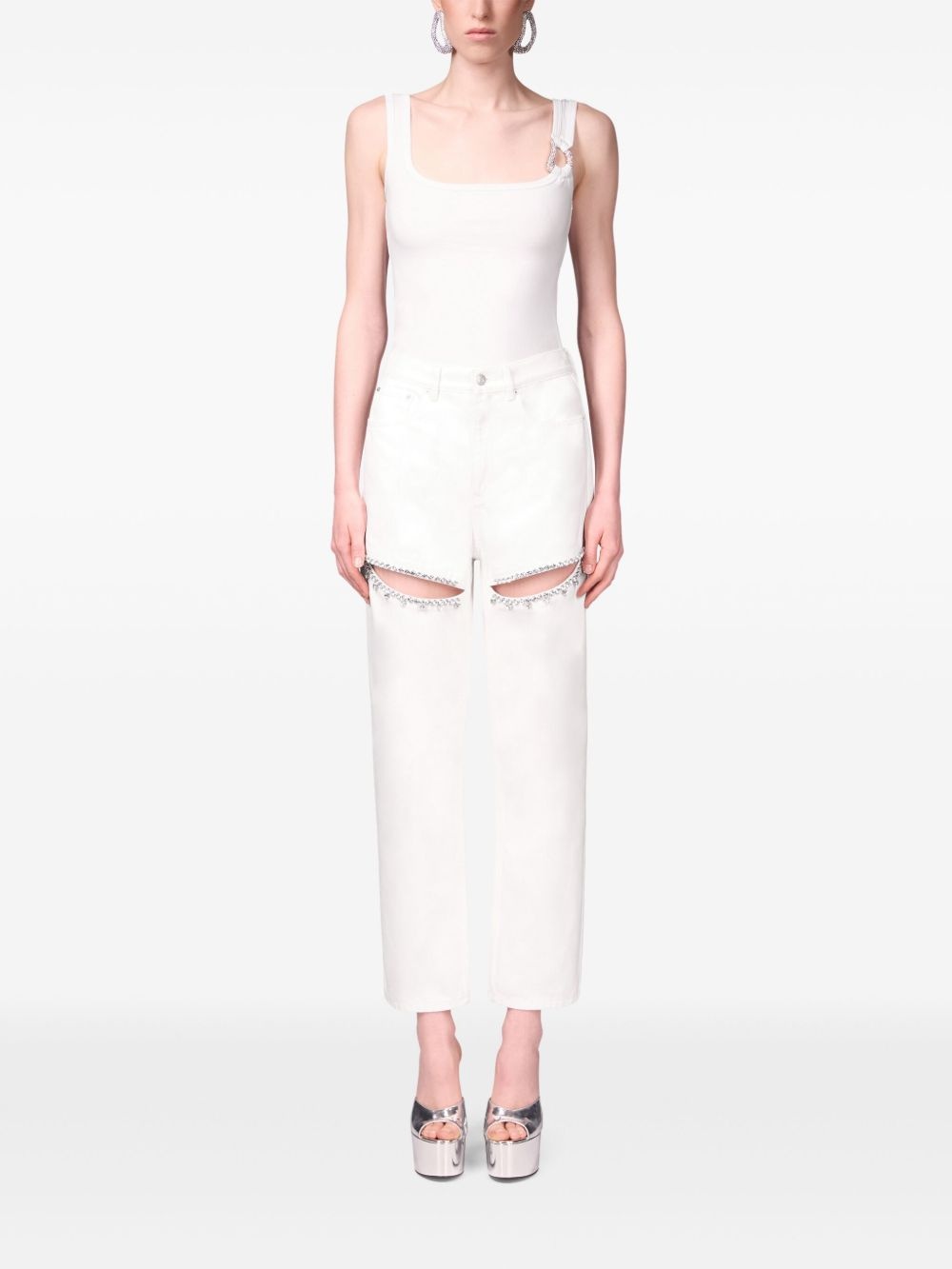 ring-detail tank top - 2