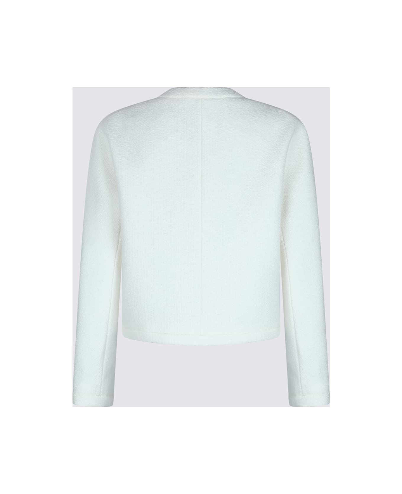White Wool Casual Jacket - 2