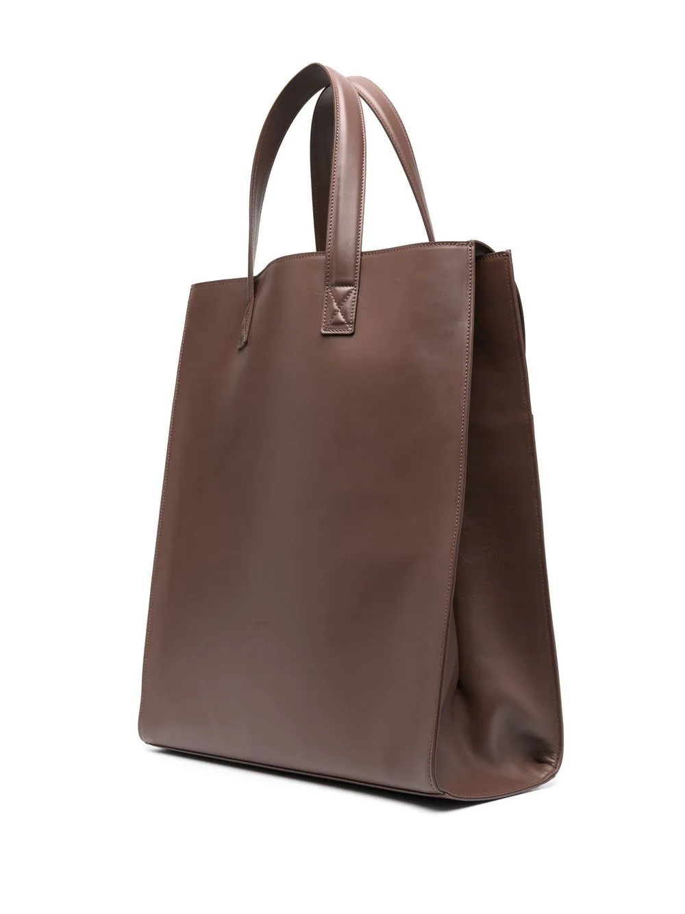 large rectangular leather tote bag - 3