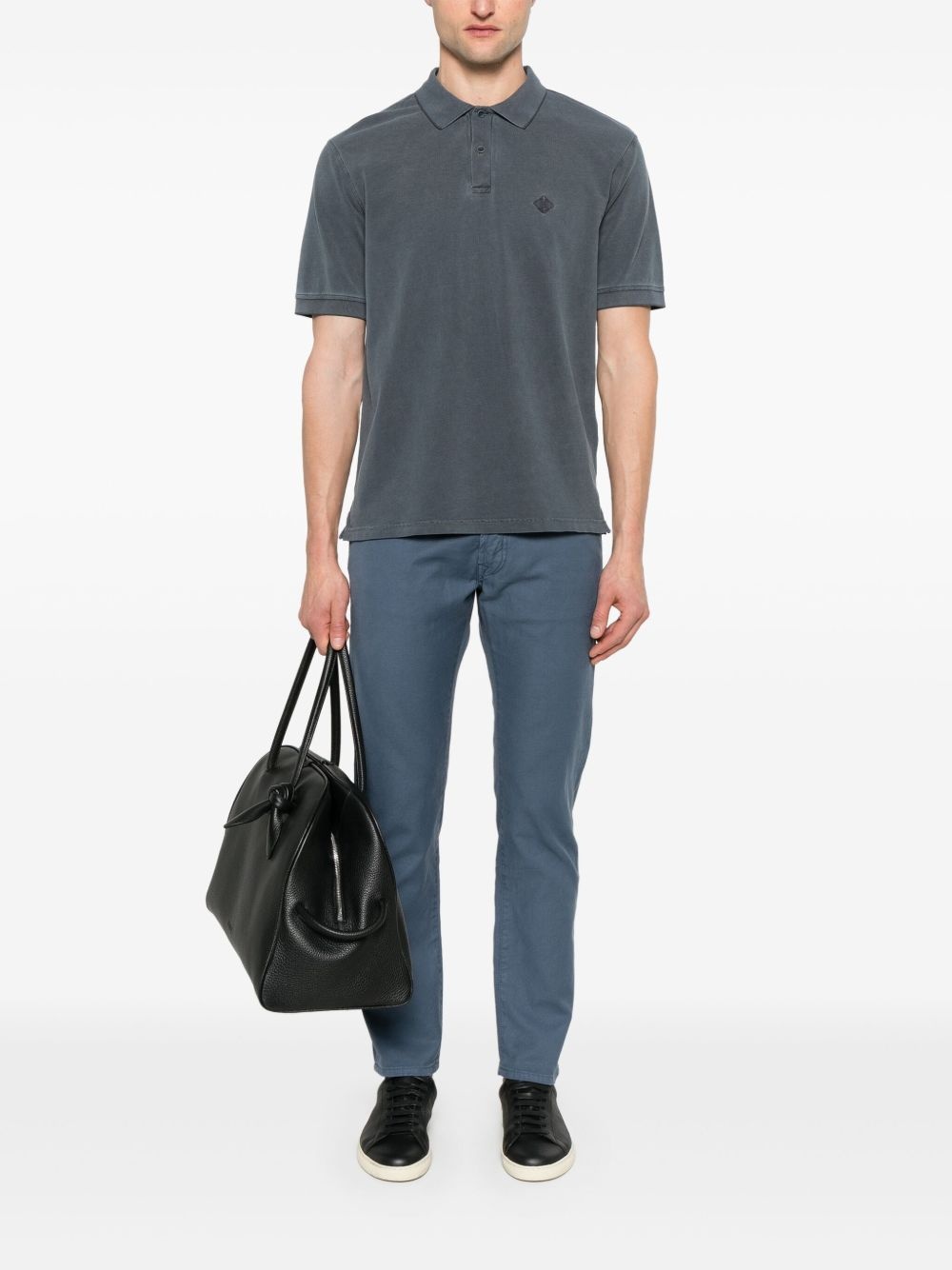 logo-embroidered polo shirt - 2