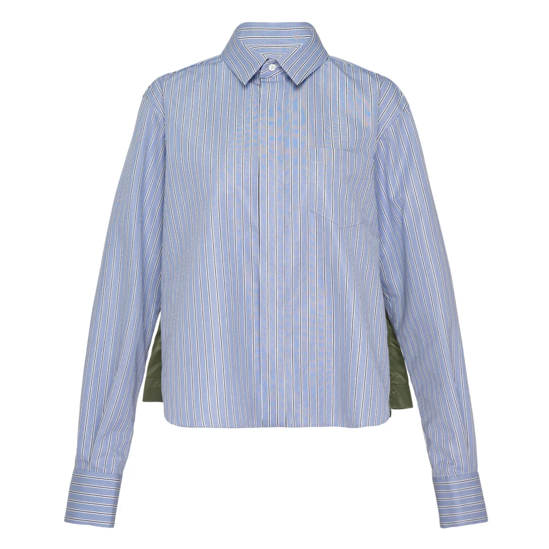 Cotton Poplin Nylon Twill Shirt - 1