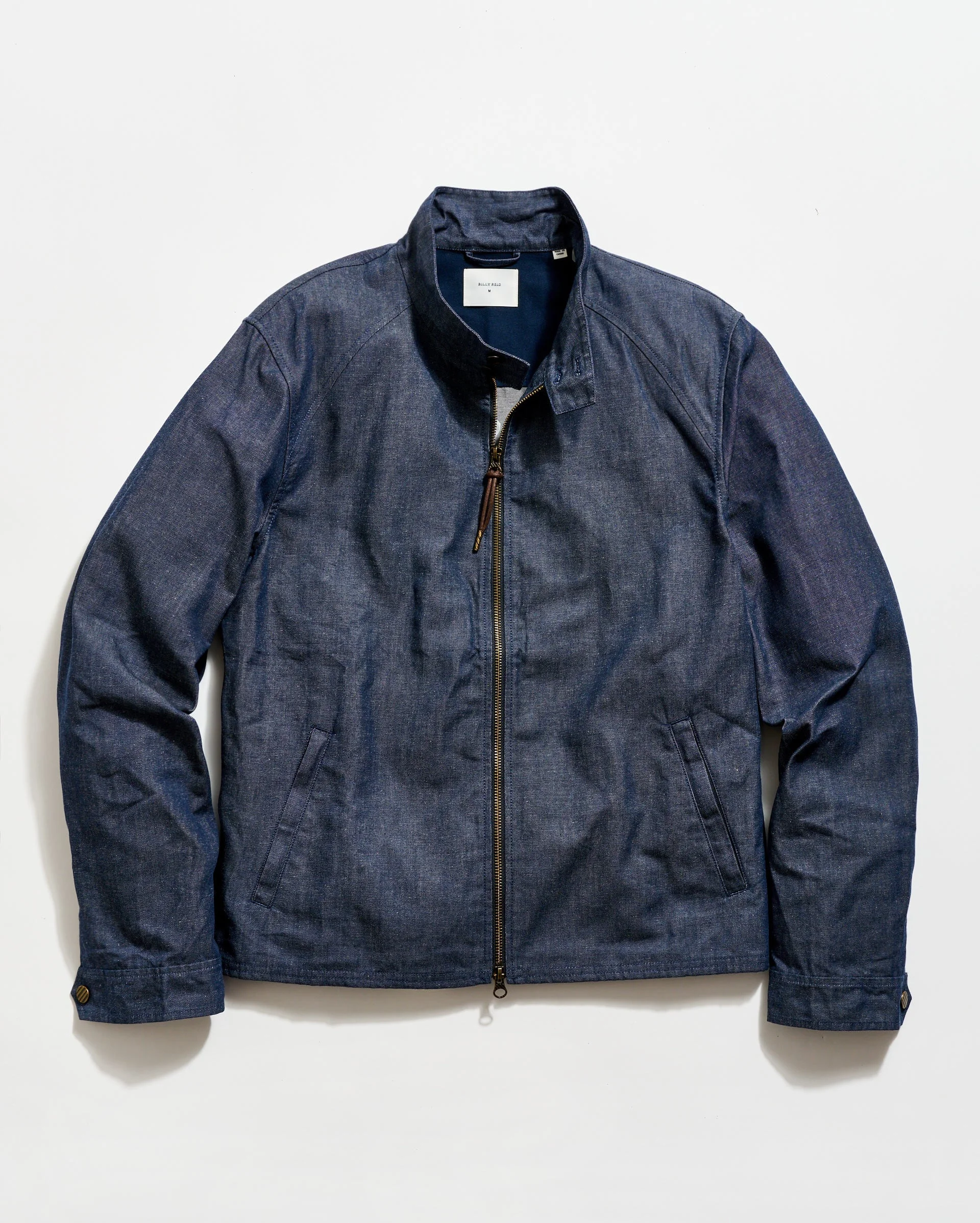 Waxed Denim Harrington Jacket - 1