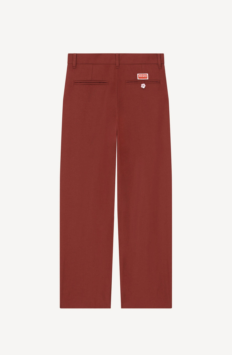 KENZO Cropped pleated trousers outlook