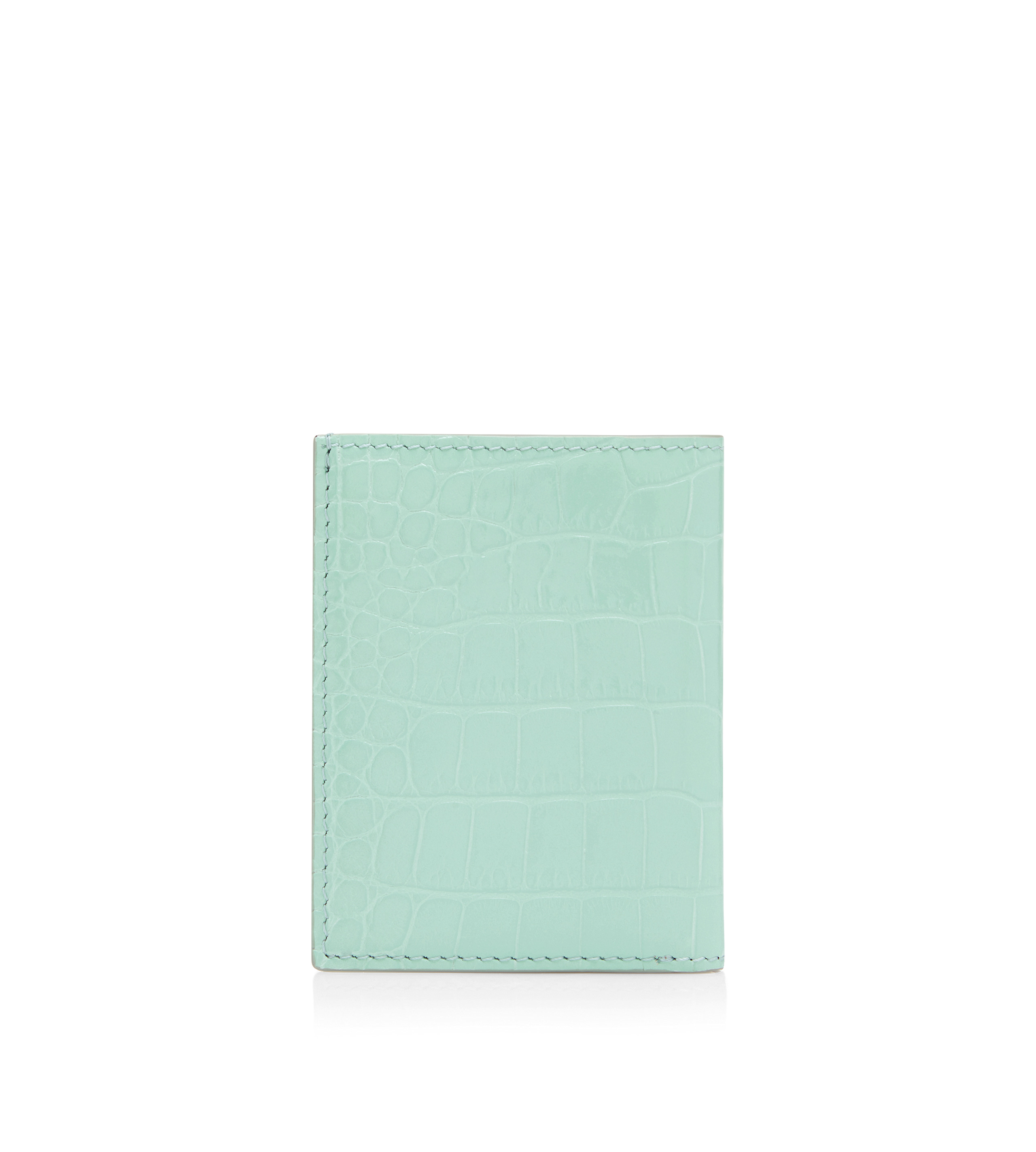 PRINTED CROC FOLDING CARDHOLDER - 3