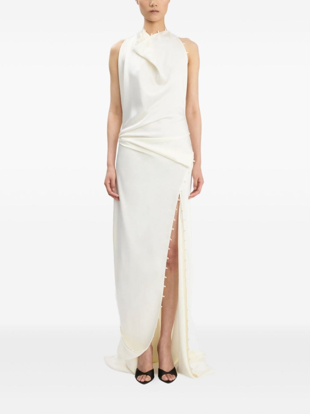 Crepe satin dress - 2