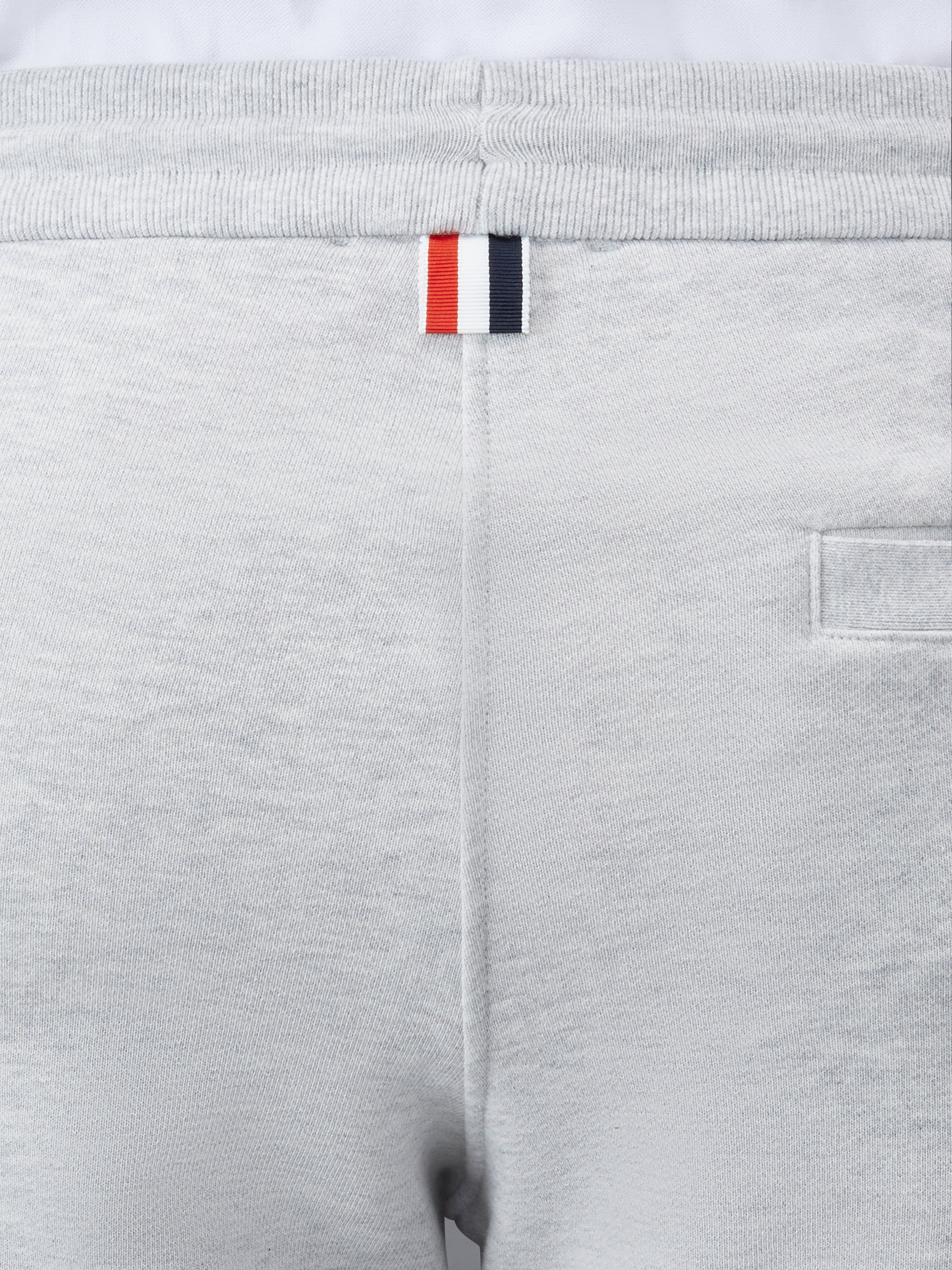 Pastel Grey Loopback Terry Tonal 4-Bar Classic Sweat Shorts - 6