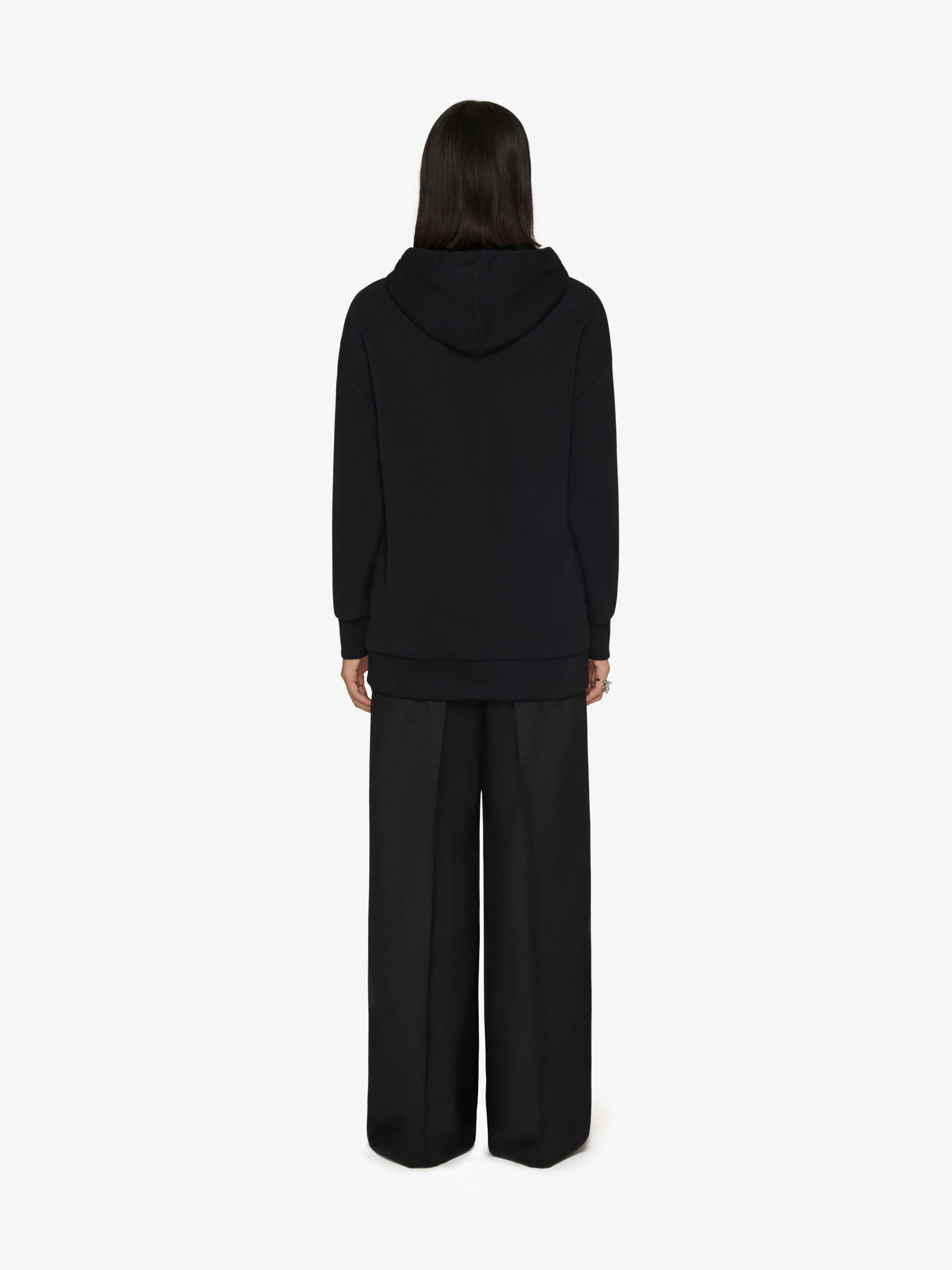 OVERSIZED GIVENCHY HOODIE IN PEARL EMBROIDERED JERSEY - 4
