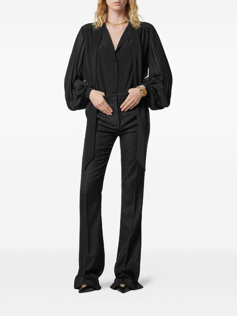 VERSACE pleated blouse outlook