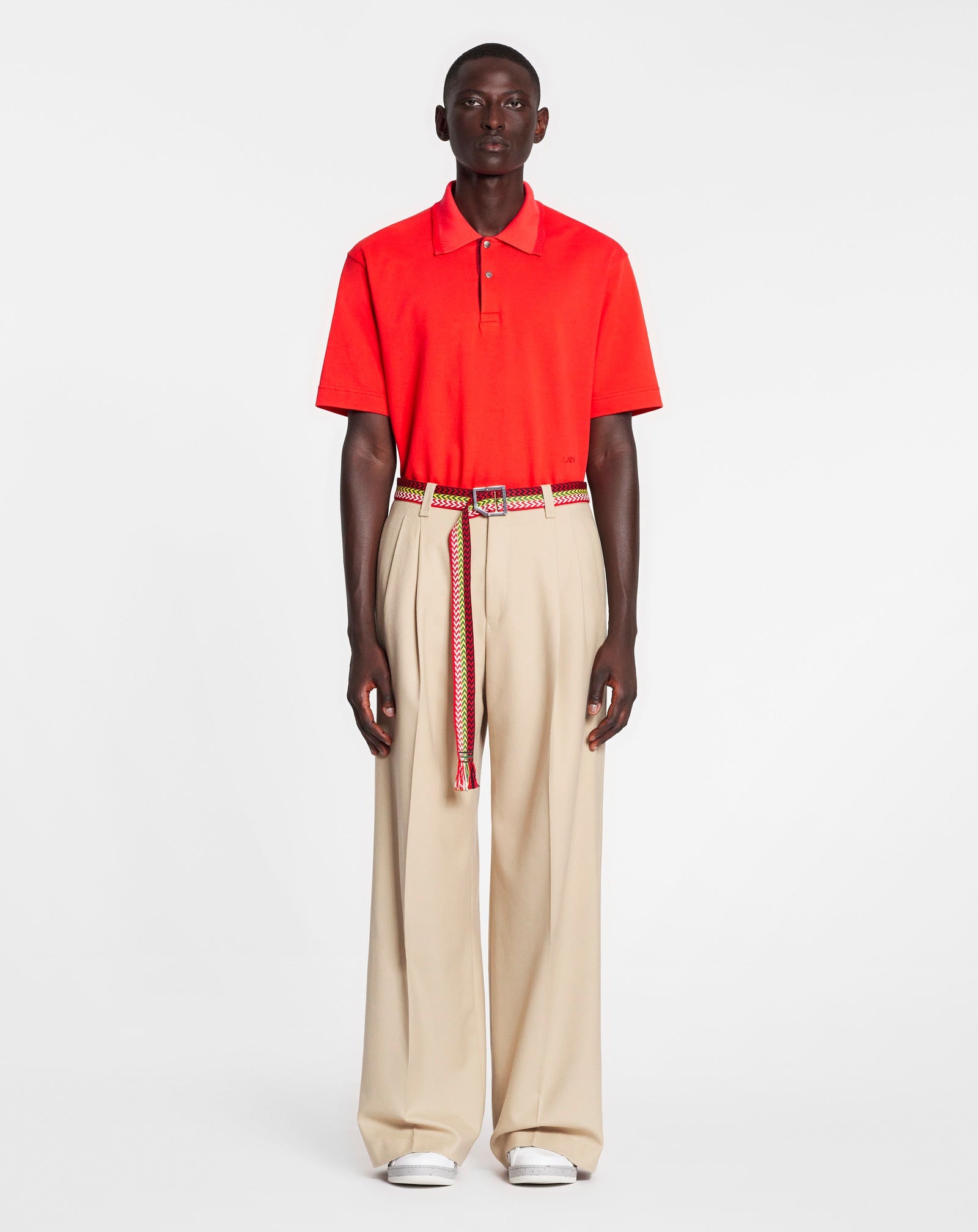 OVERSIZED POLO WITH CURB LACE DETAILS - 2