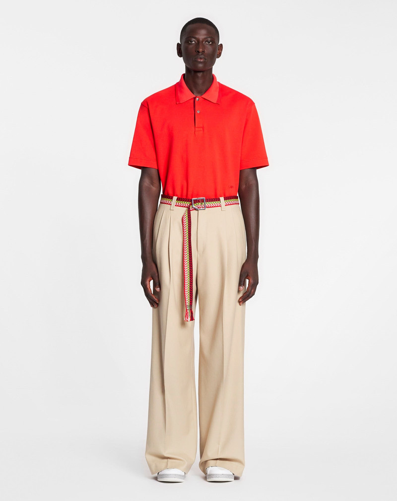 Lanvin OVERSIZED POLO WITH CURB LACE DETAILS outlook