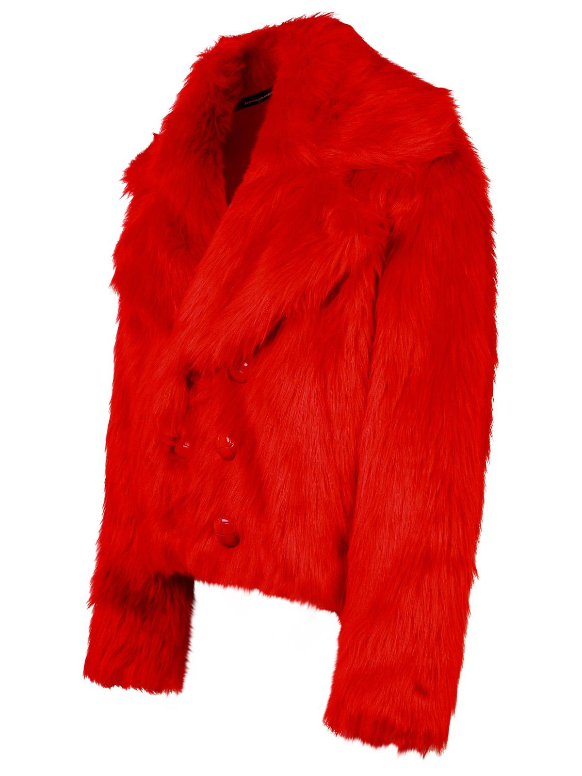 Dsquared2 'Pop Fox' Red Acrylic Blend Jacket Women - 2