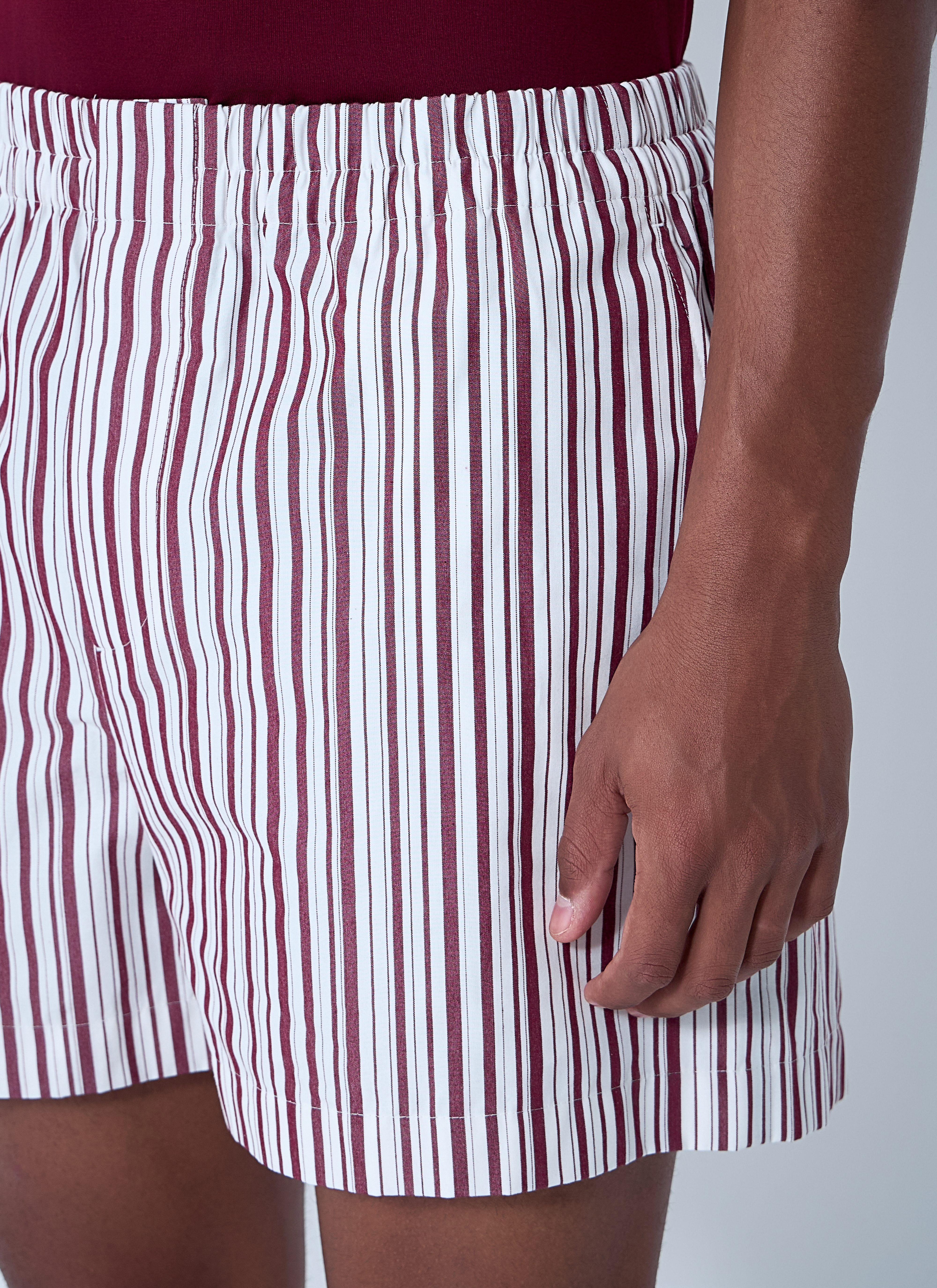 Striped Logo Motif Shorts - 5