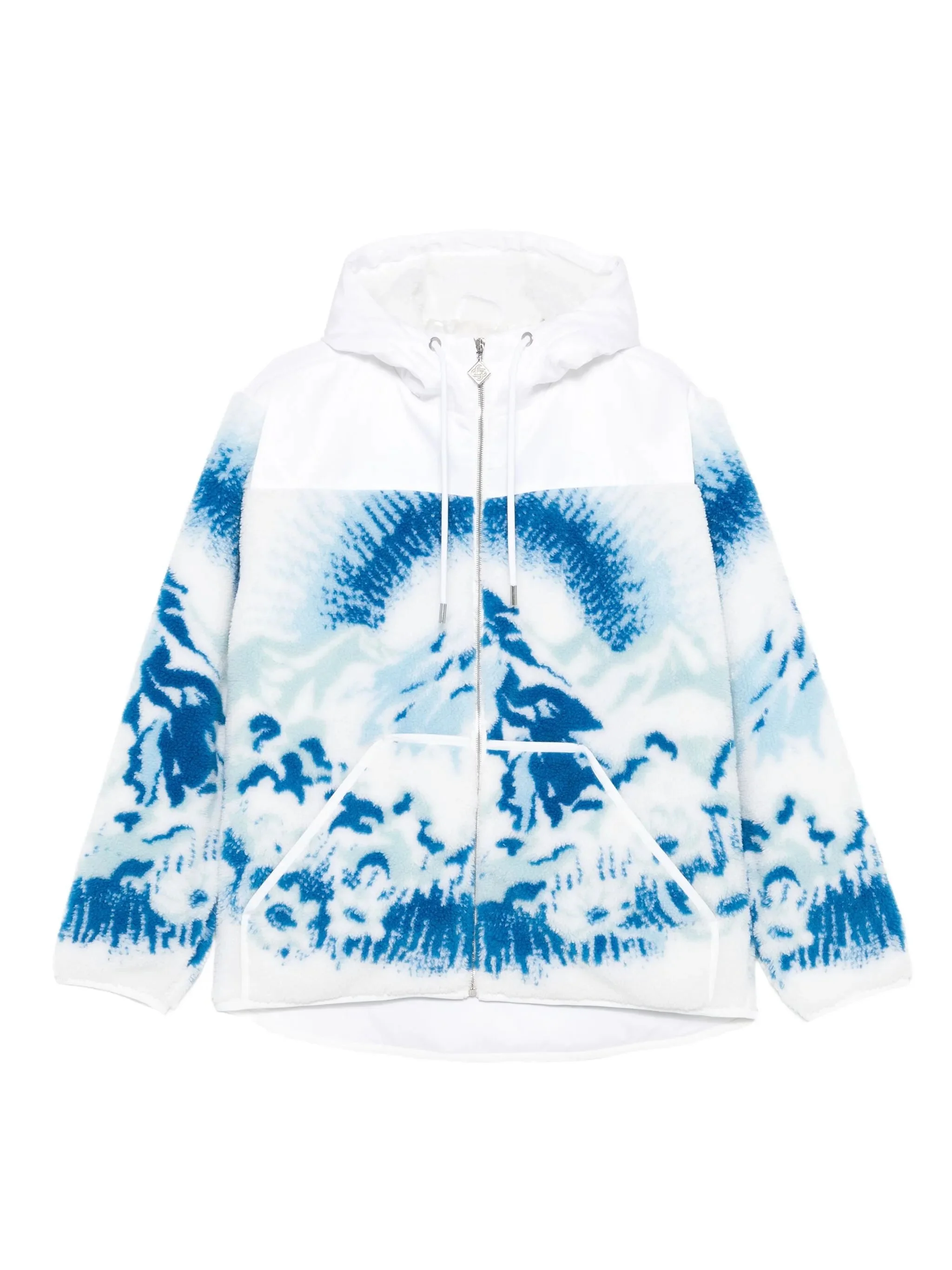graphic-print hooded jacket - 1