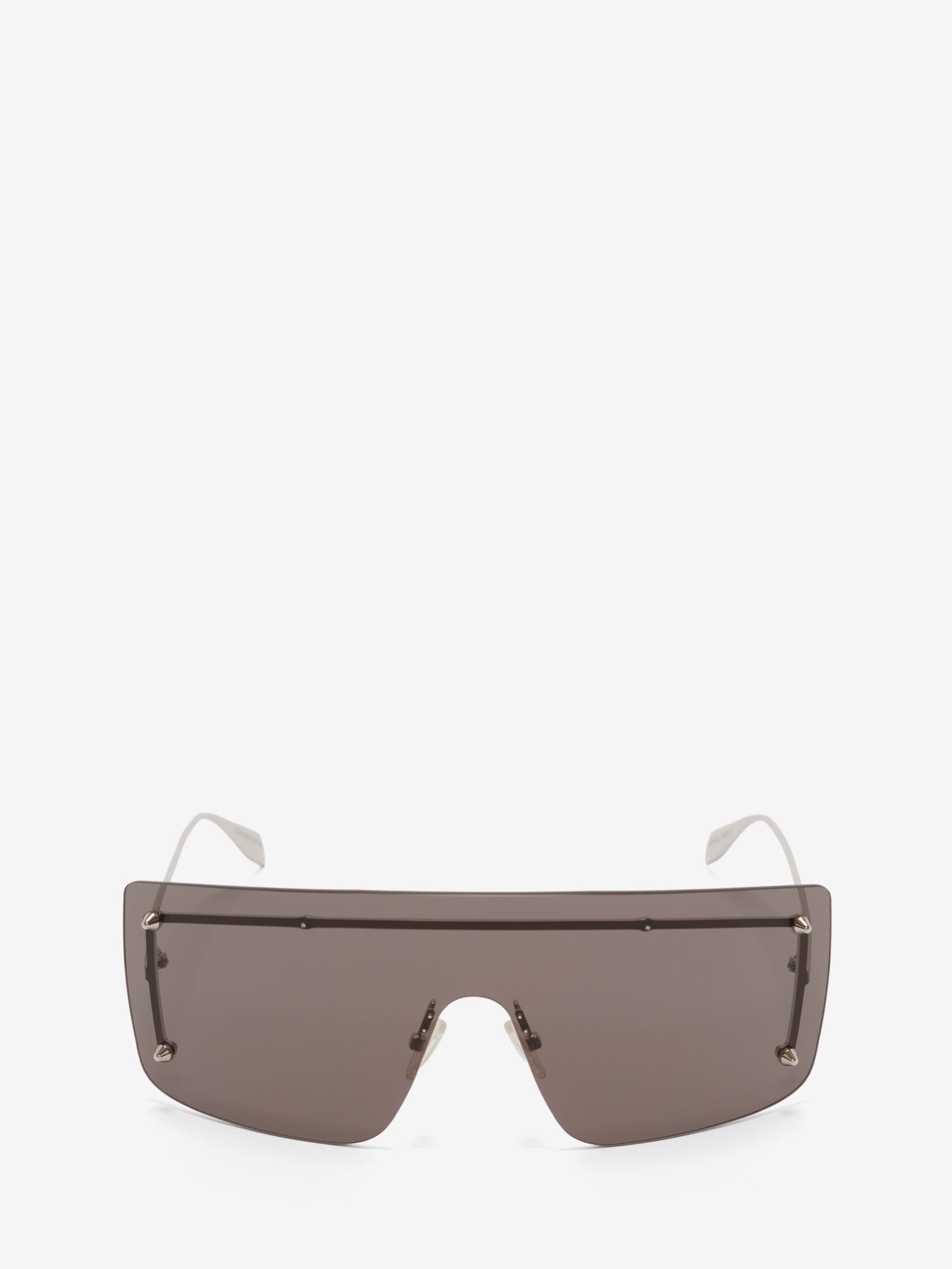 Spike Studs Mask Sunglasses in Smoke/silver - 1