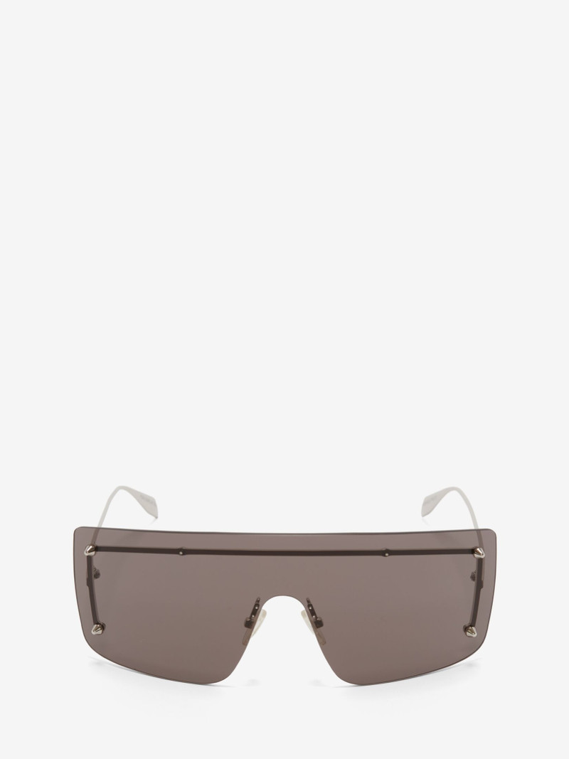 Spike Studs Mask Sunglasses in Smoke/silver 1