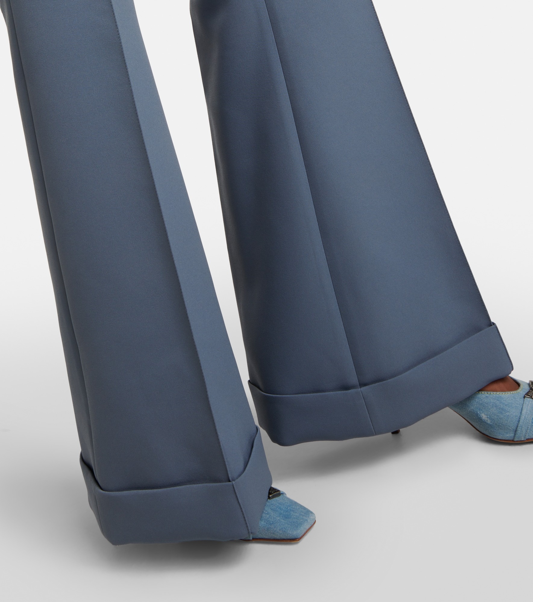 Low-rise wide-leg pants - 5