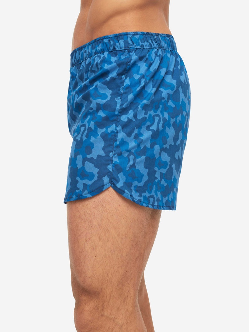 Men's Modern Fit Boxers Ledbury 55 Cotton Batiste Blue - 6