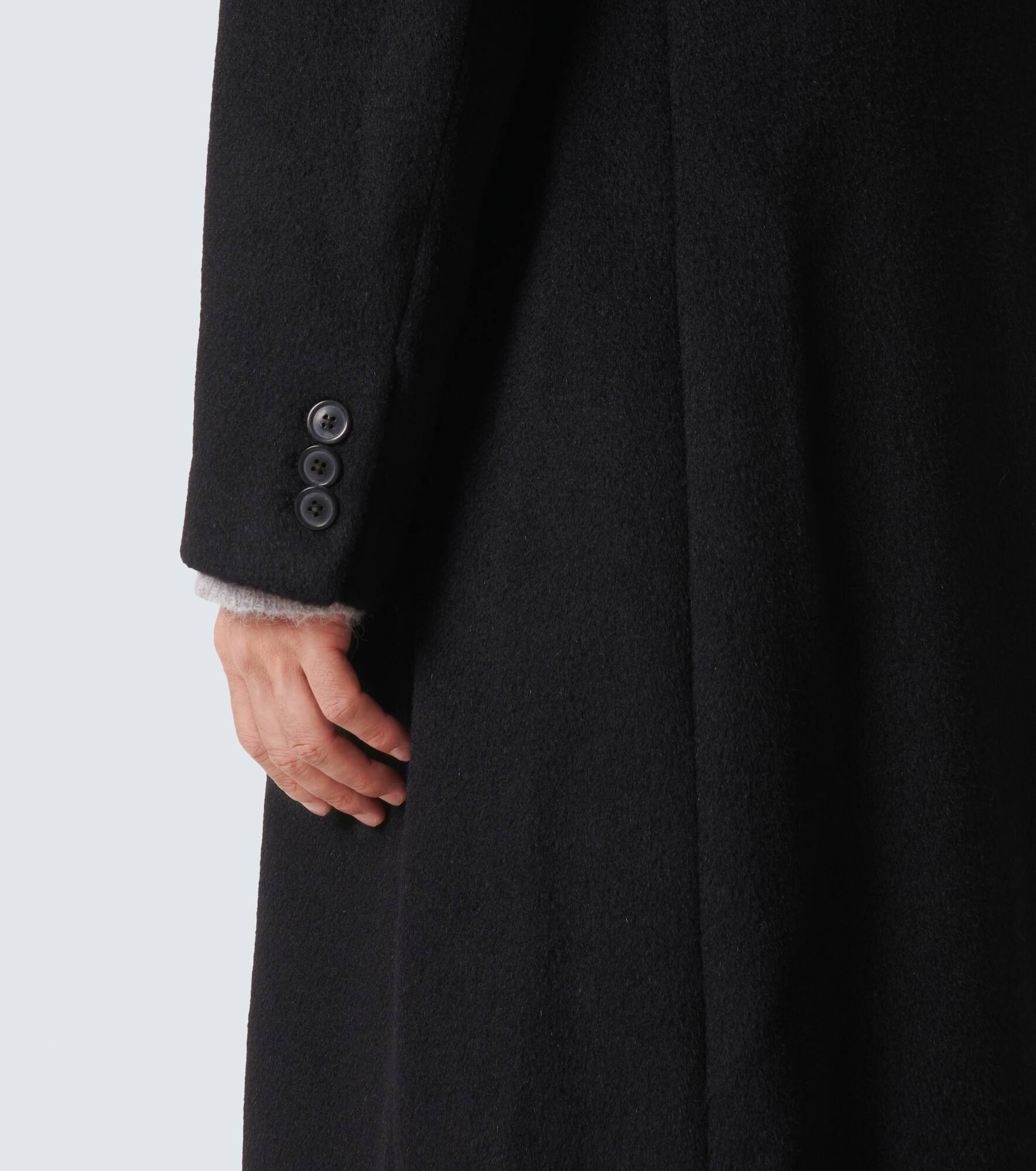 Whale double-breasted mohair-blend coat - 7