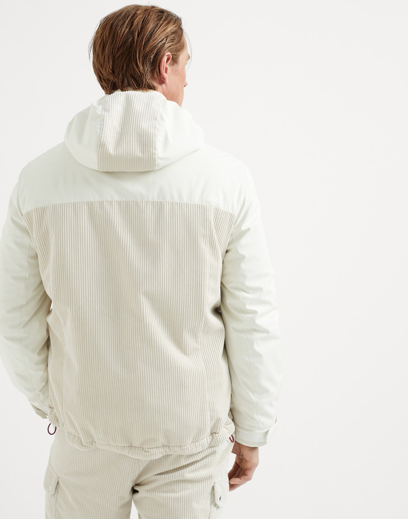Brunello Cucinelli Bonded nylon and corduroy Mountain parka with Thermore® padding outlook