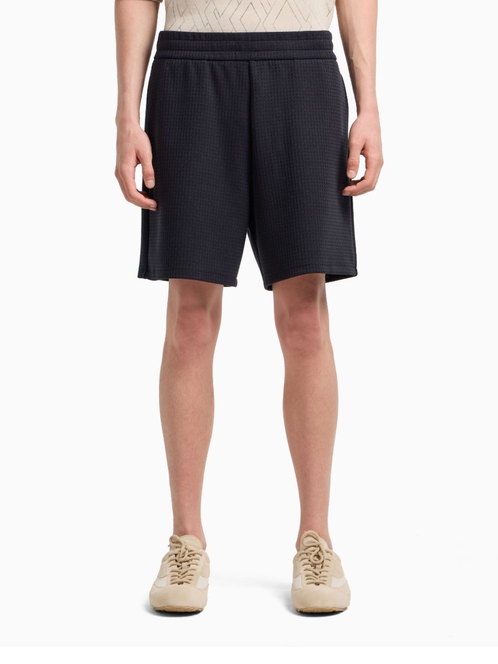 textured track shorts - 3