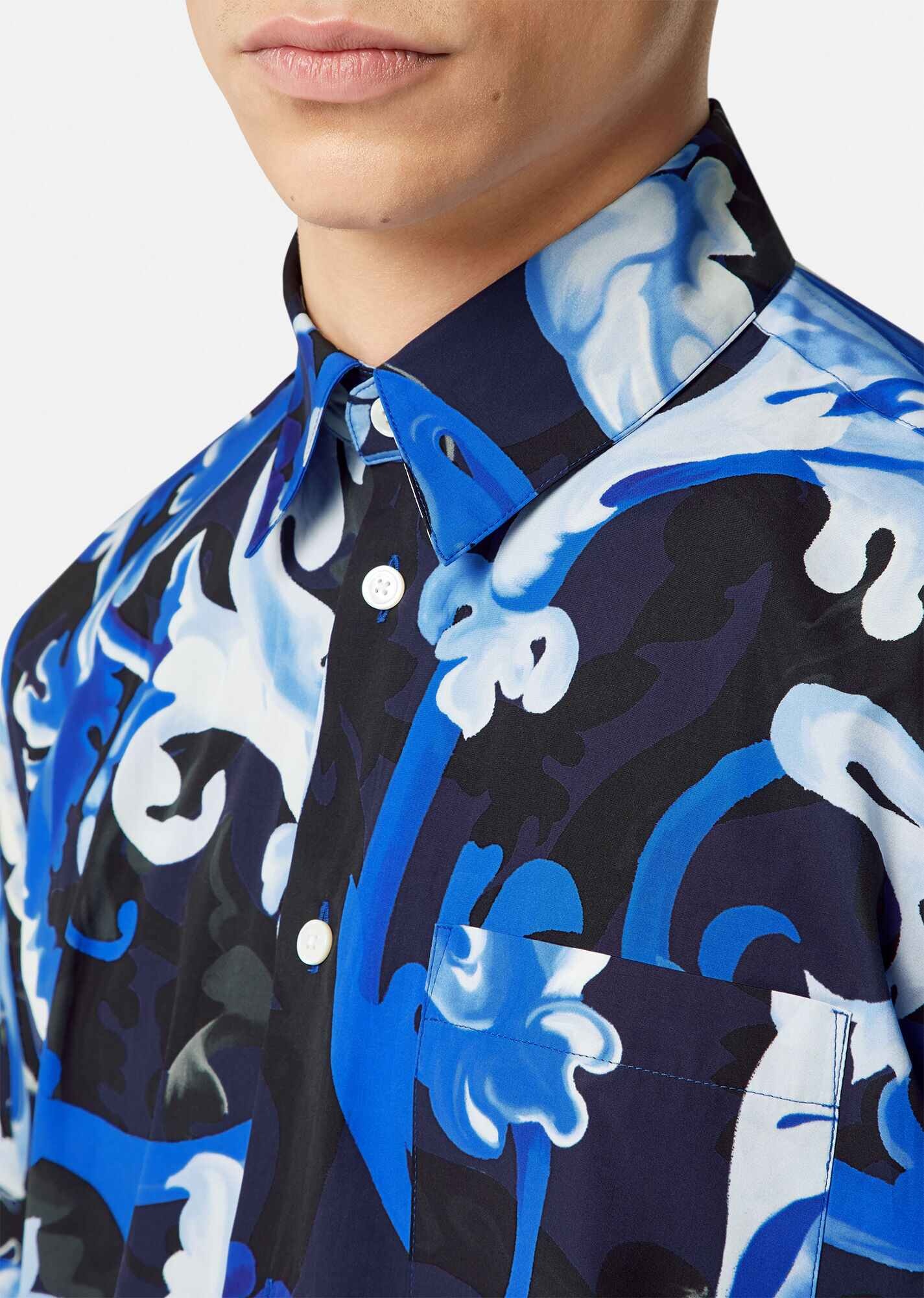 Baroccoflage Print Cotton Poplin Shirt - 5