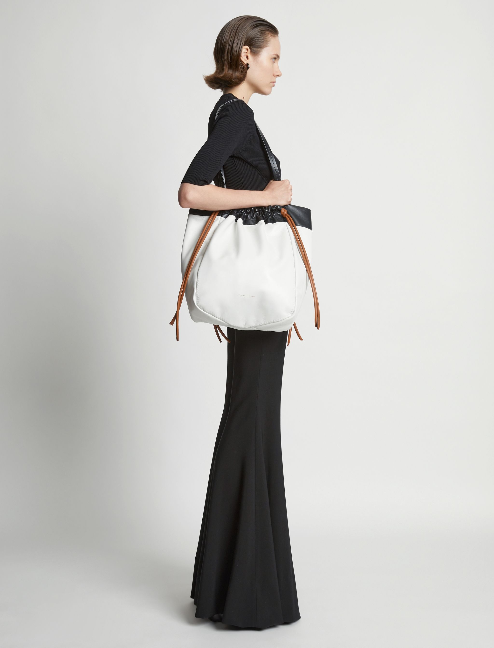 Color Block Drawstring Tote - 3