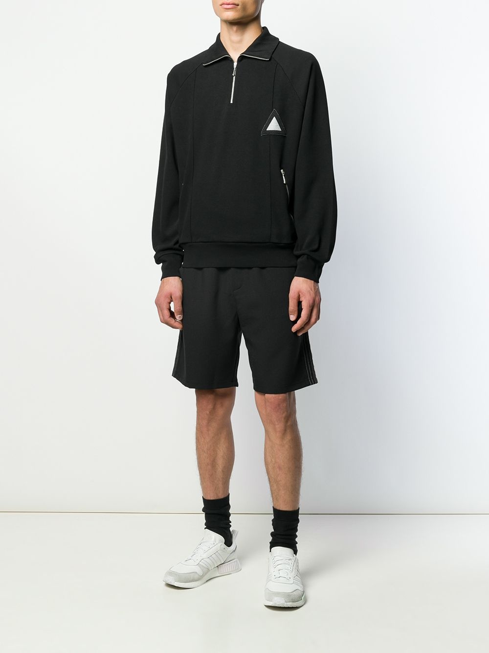 patch track sweatshirt - 2