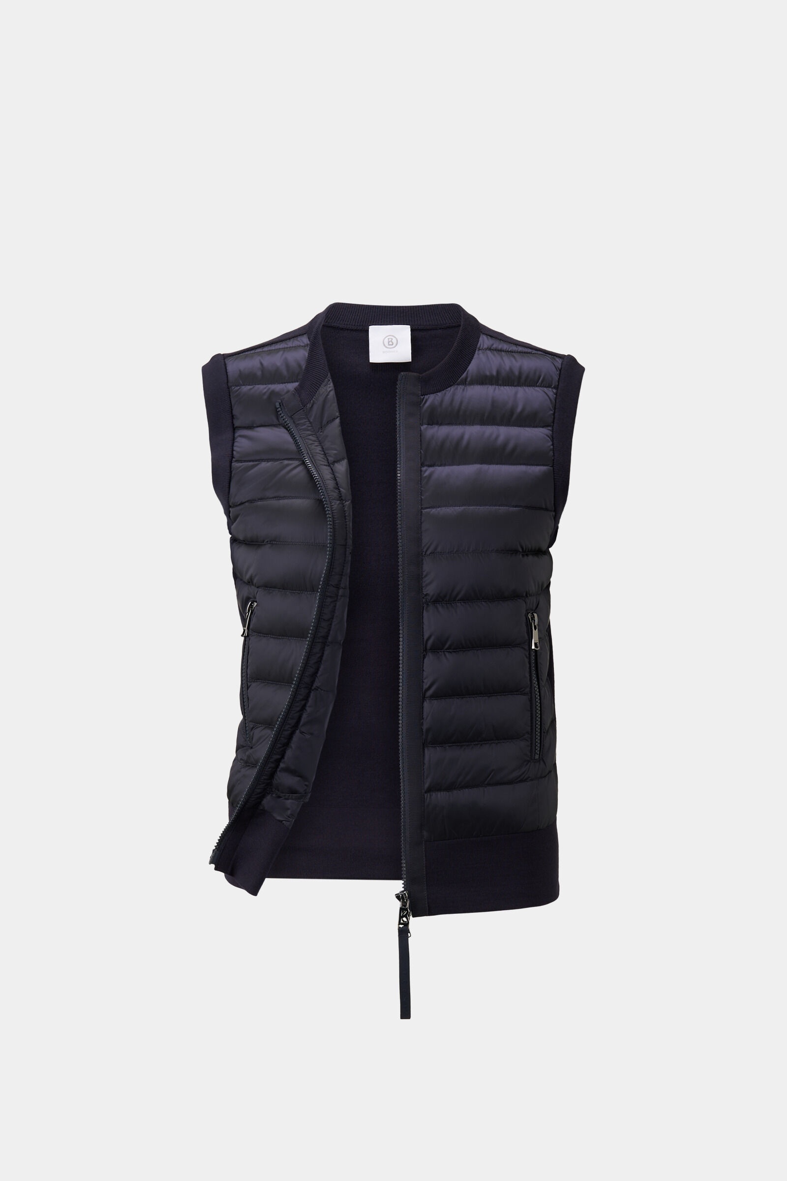 Zira hybrid knitted vest in Navy blue - 6