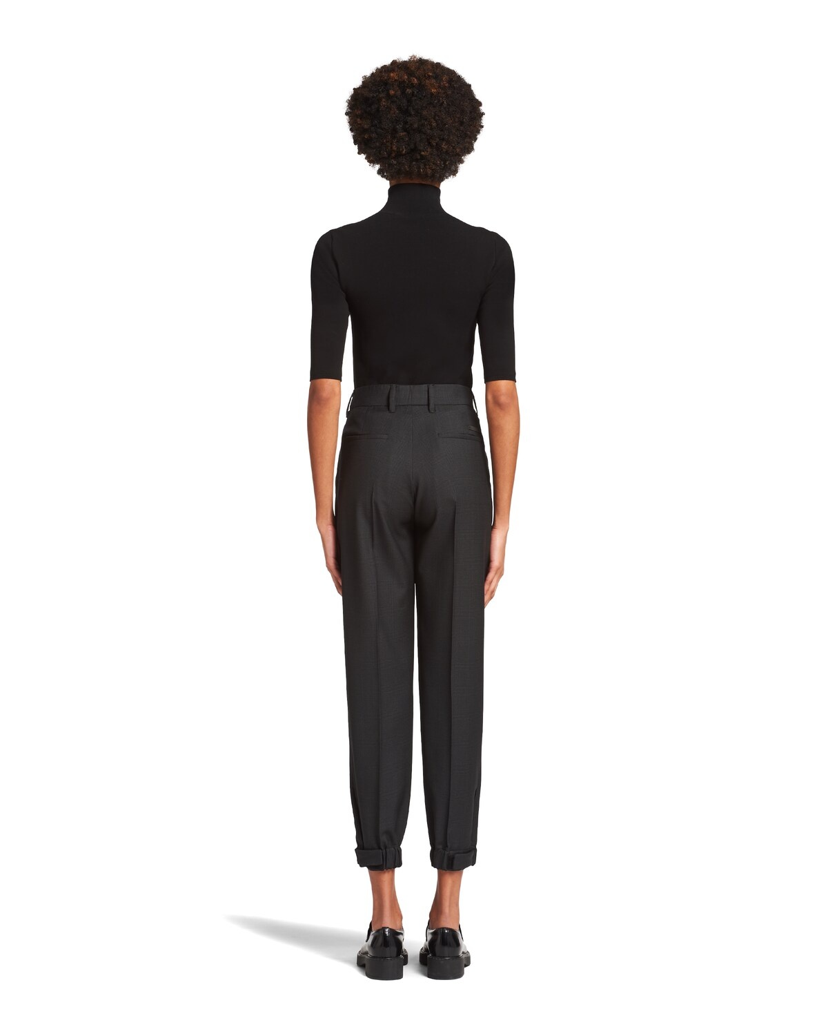 Prince of Wales check mouliné joggers - 4
