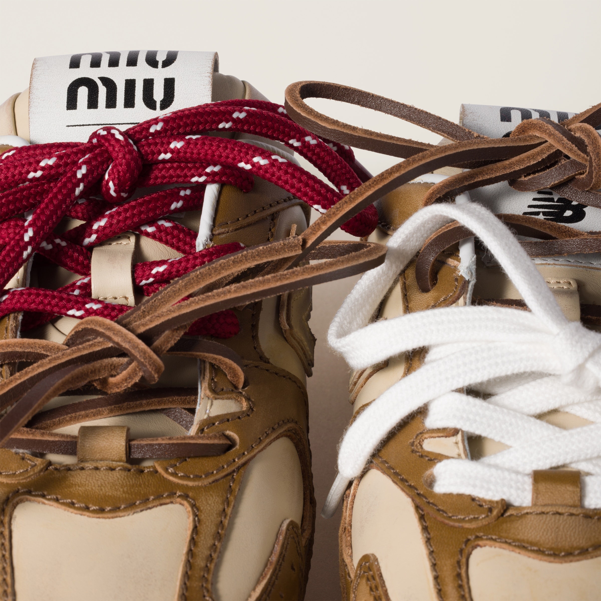 New Balance X Miu Miu 530 SL deco calf leather mules - 4
