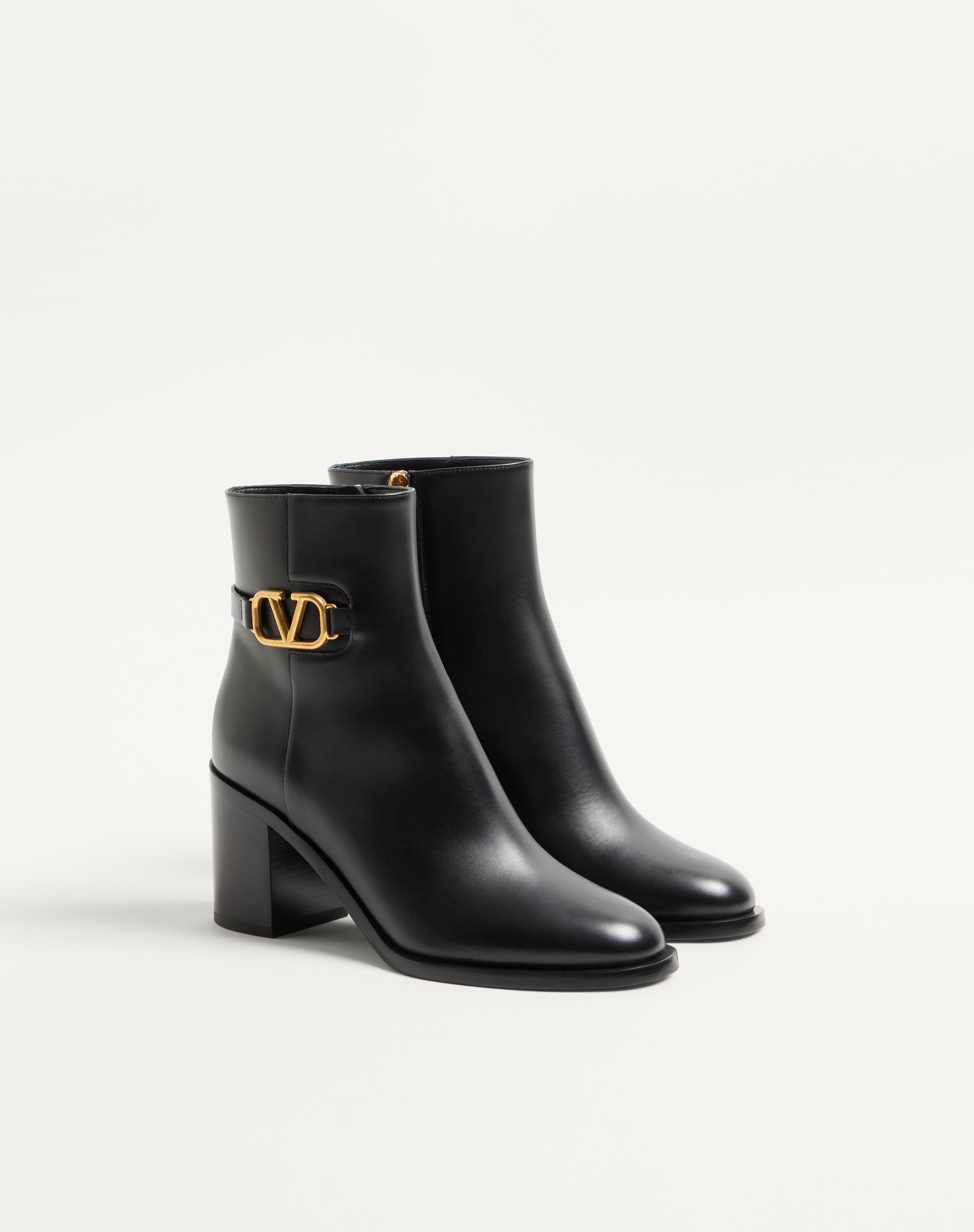 VLOGO SIGNATURE CALFSKIN ANKLE BOOT 75MM - 3