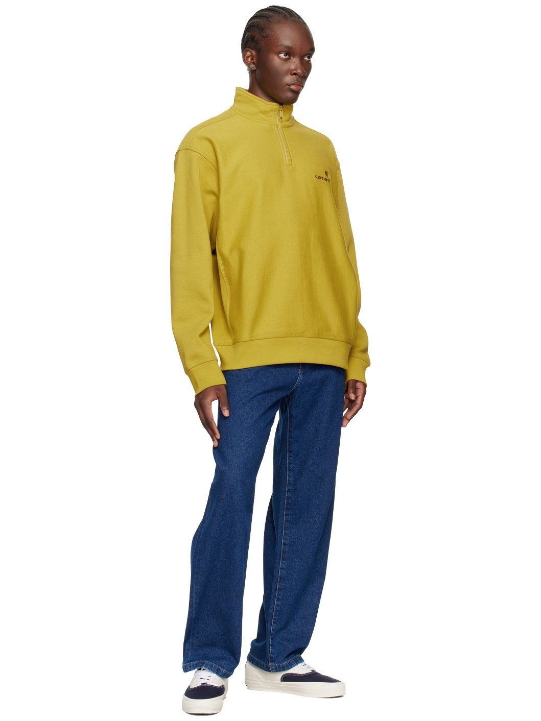 Yellow American Script Sweatshirt - 4